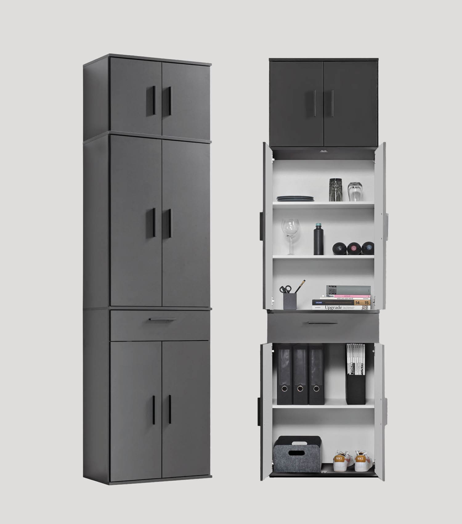 Mehrzweckschrank Hochschrank Schuhschrank Allzweckschrank Flurschrank