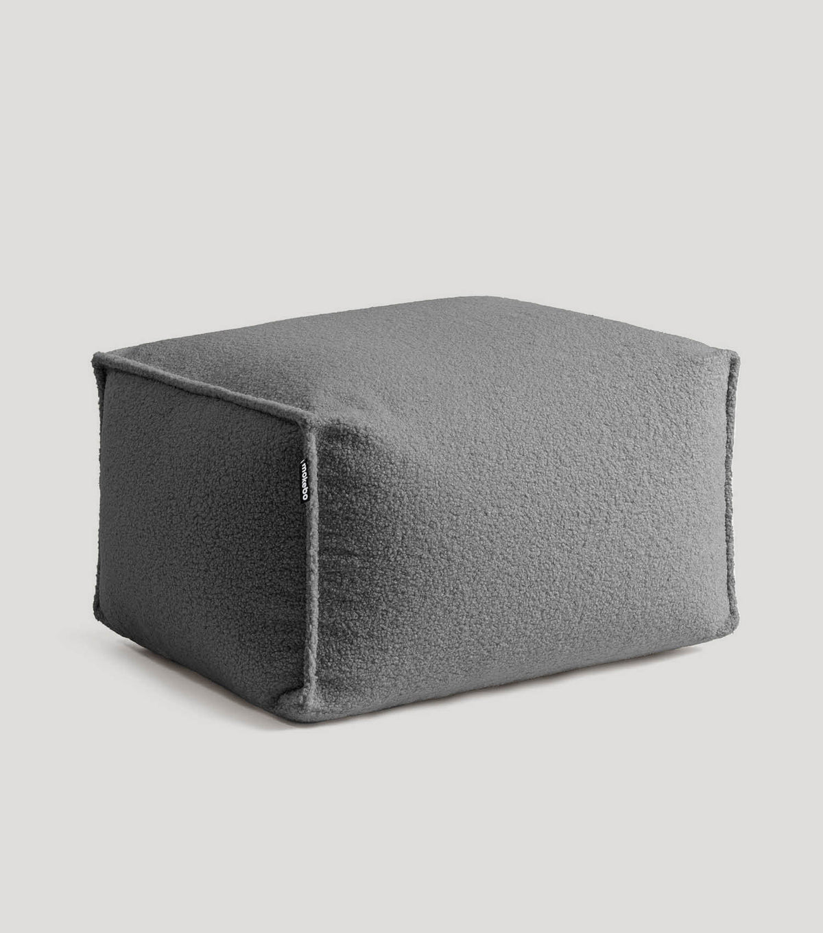 mokebo® 'Block' Pouf Bouclé, pouf, repose-pieds, coussin de sol