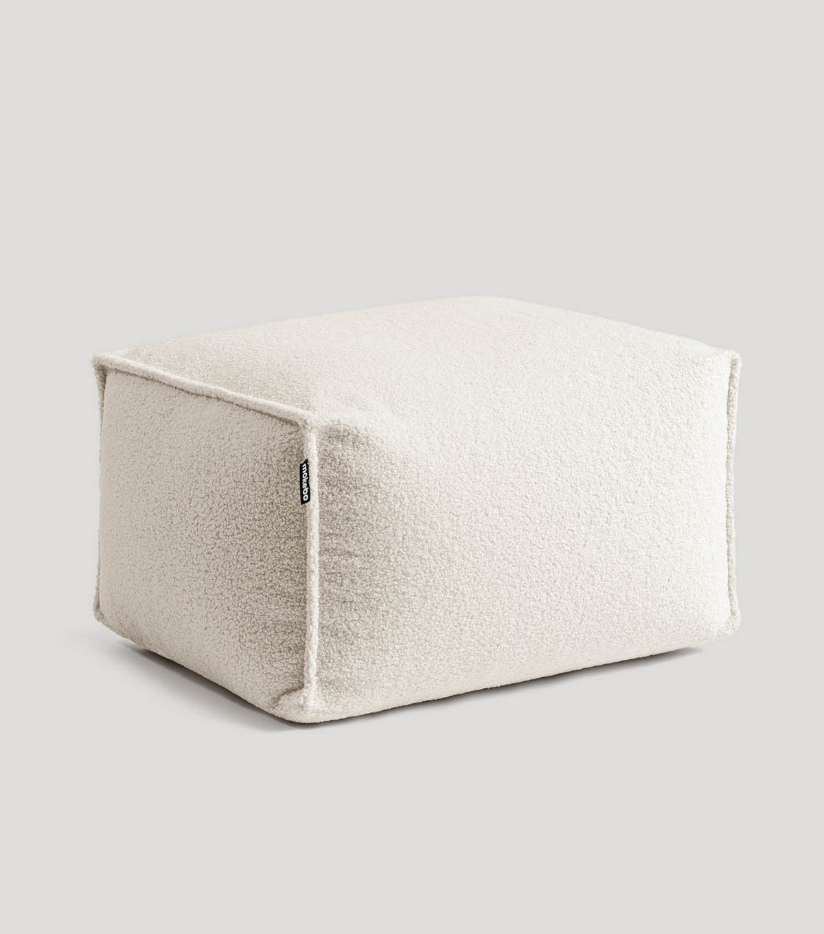 mokebo® 'Block' Pouf Bouclé, pouf, repose-pieds, coussin de sol