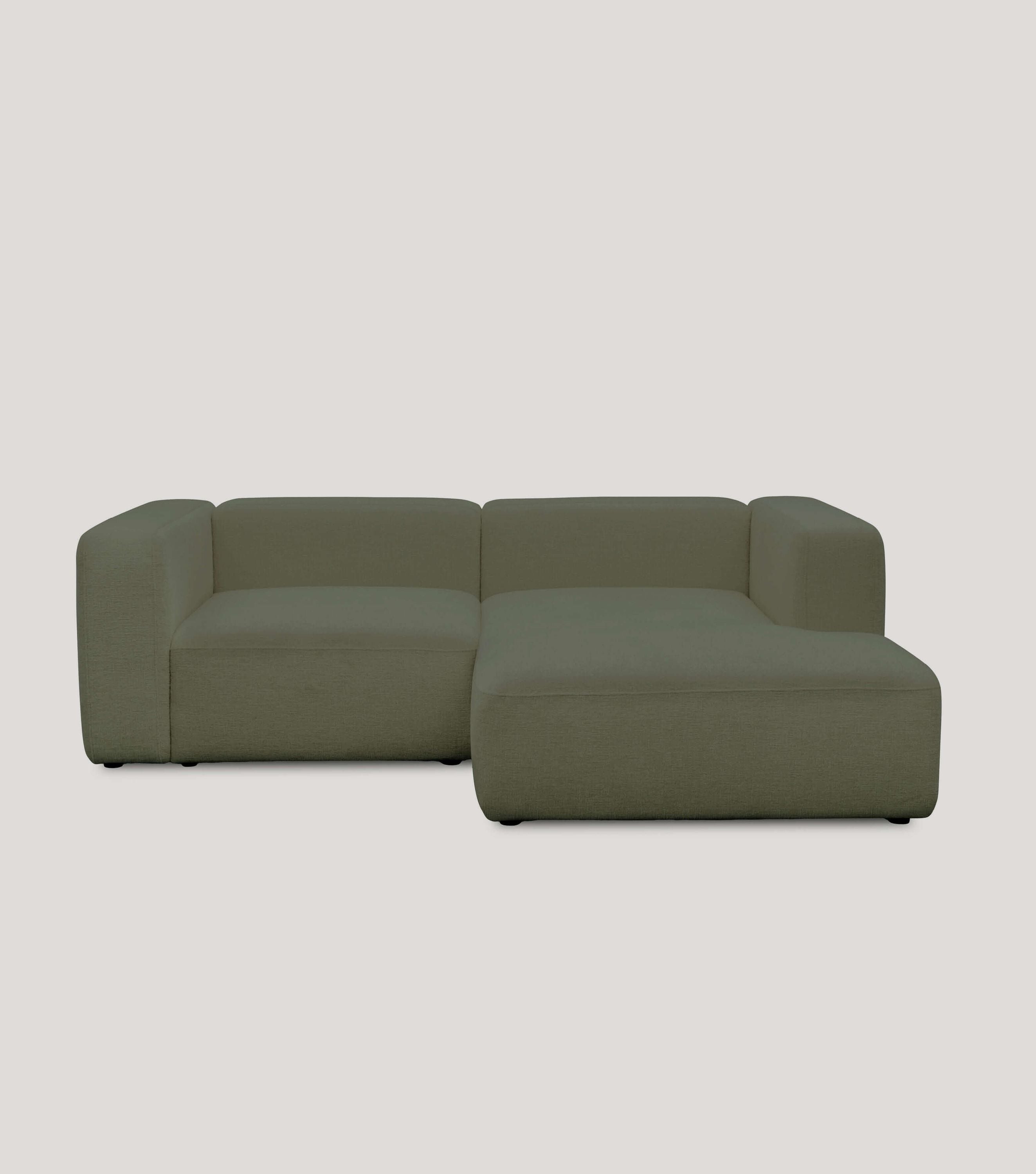 Ecksofa 3-Sitzer 'Cubo' (kleines L) Ecksofa Cord Eckcouch 3-Sitzer Sofa Modulsofa 'Cubo'