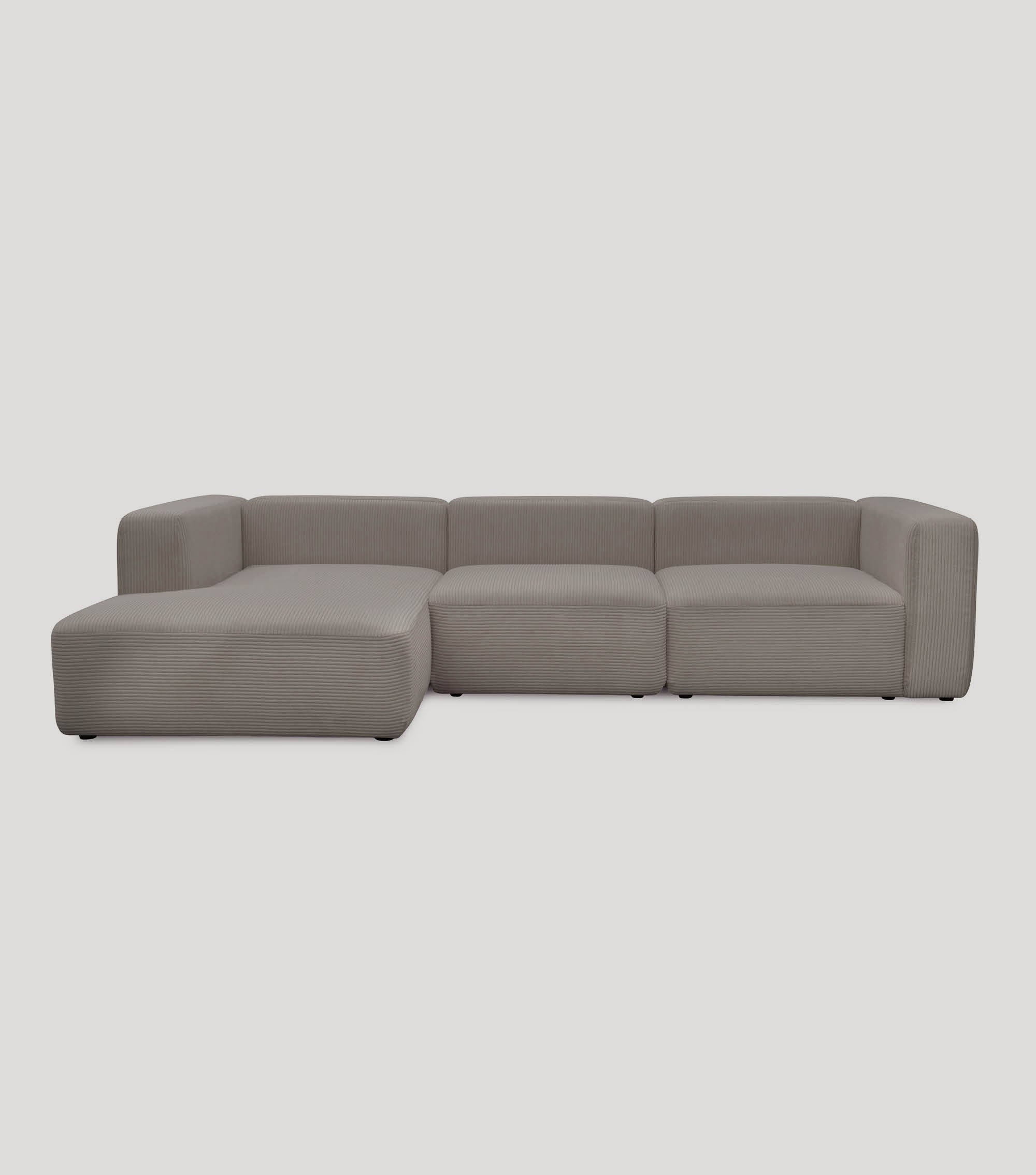 Ecksofa 4-Sitzer 'Cubo' (großes L) Ecksofa Cord Eckcouch Bigsofa 4-Sitzer Sofa 'Cubo'