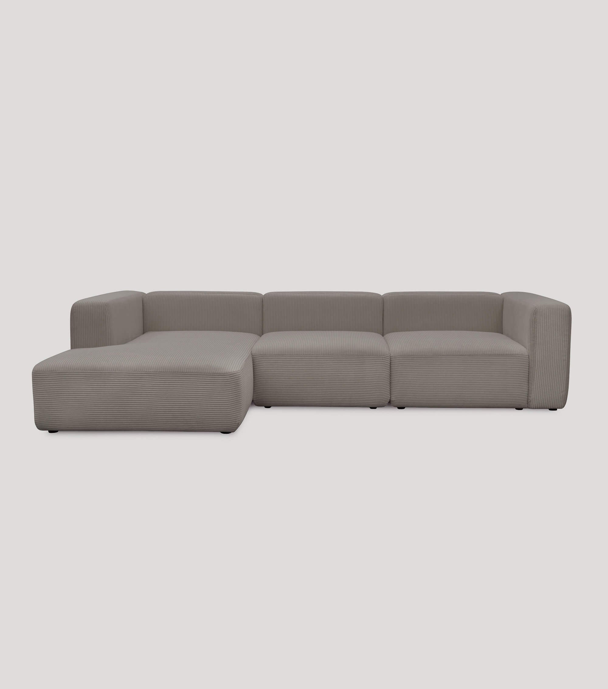 Ecksofa 4-Sitzer 'Cubo' (großes L) Ecksofa Cord Eckcouch Bigsofa 4-Sitzer Sofa 'Cubo'