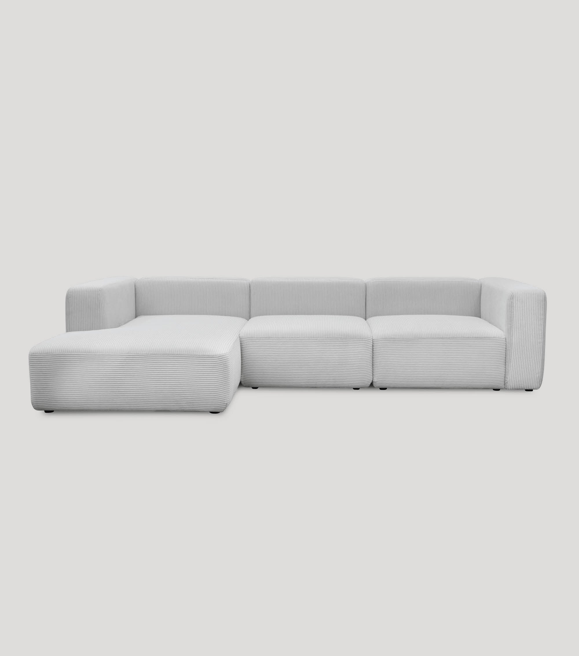 Ecksofa 4-Sitzer 'Cubo' (großes L) Ecksofa Cord Eckcouch Bigsofa 4-Sitzer Sofa 'Cubo'