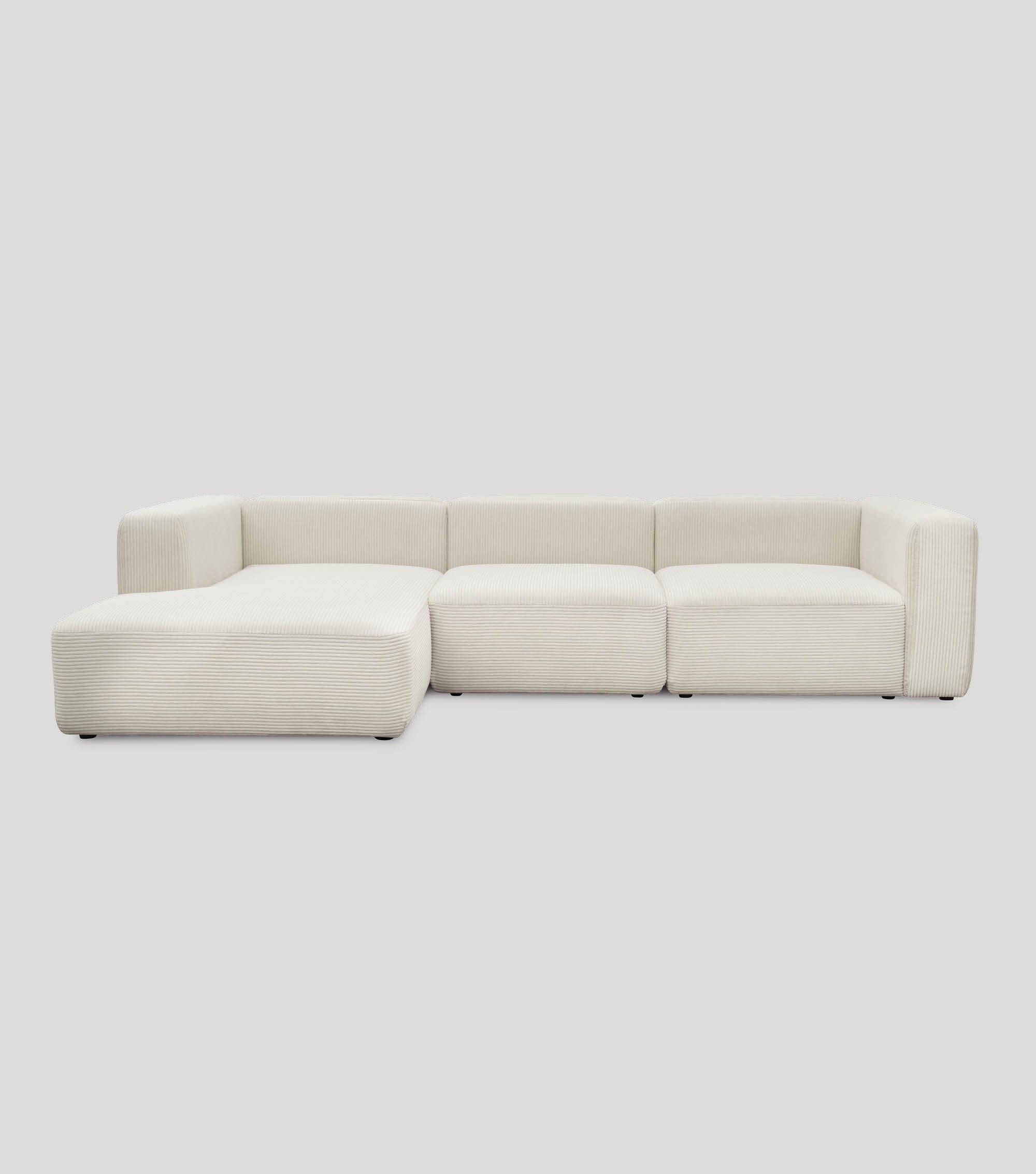 Ecksofa 4-Sitzer 'Cubo' (großes L) Ecksofa Cord Eckcouch Bigsofa 4-Sitzer Sofa 'Cubo'