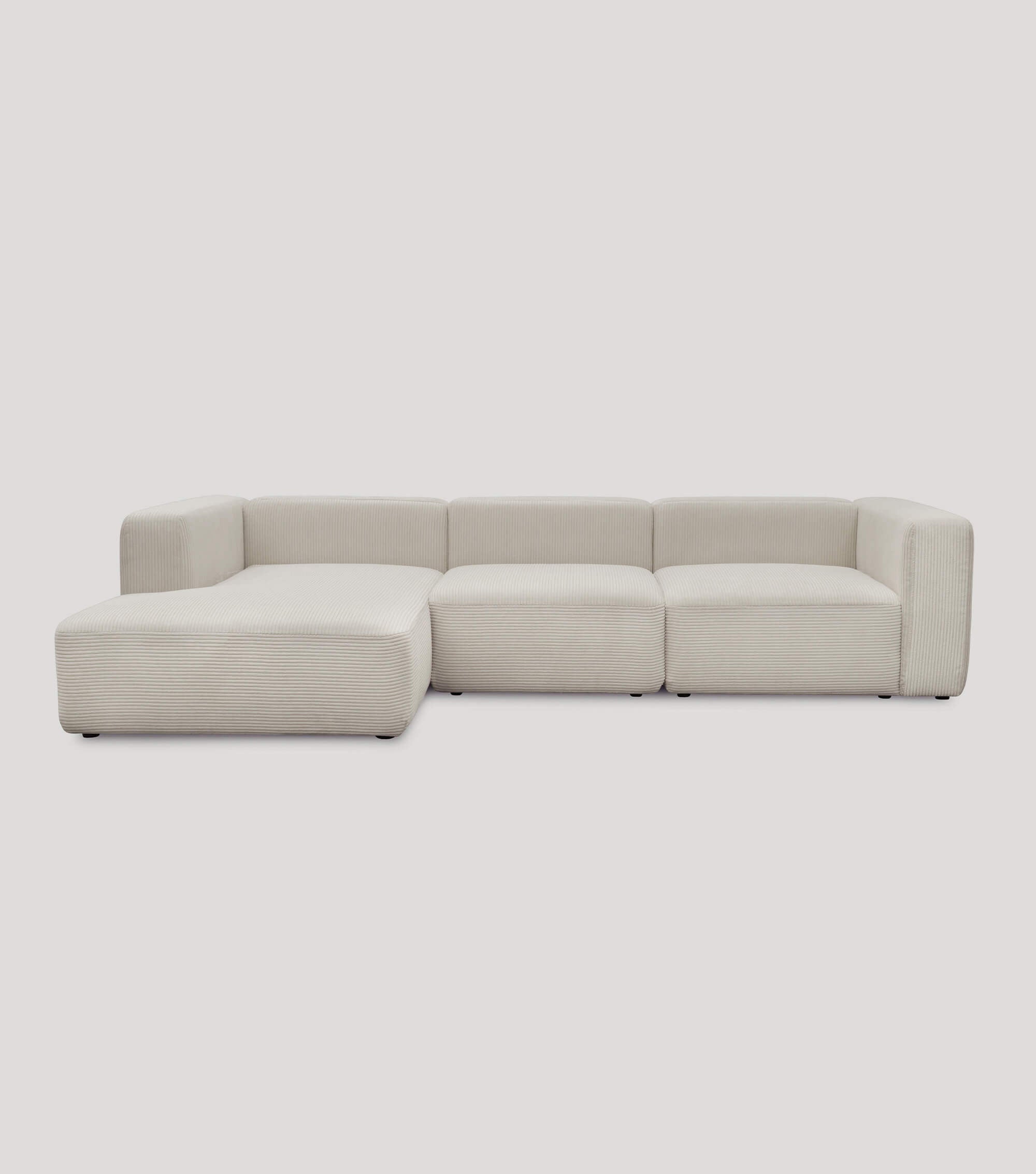 Ecksofa 4-Sitzer 'Cubo' (großes L) Ecksofa Cord Eckcouch Bigsofa 4-Sitzer Sofa 'Cubo'