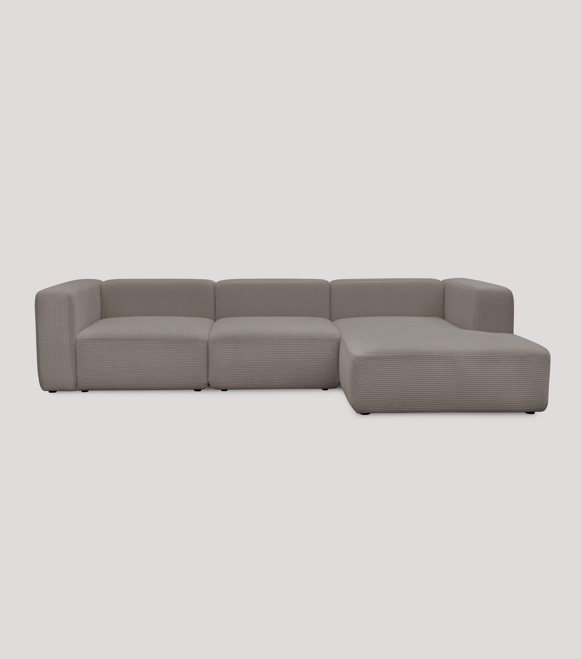 Ecksofa 4-Sitzer 'Cubo' (großes L) Ecksofa Cord Eckcouch Bigsofa 4-Sitzer Sofa 'Cubo'