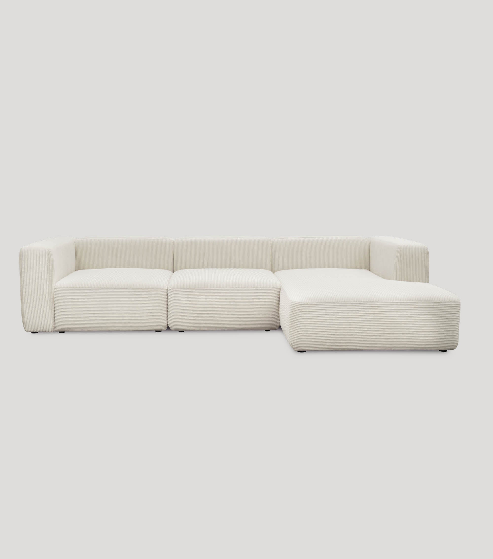 Ecksofa 4-Sitzer 'Cubo' (großes L) Ecksofa Cord Eckcouch Bigsofa 4-Sitzer Sofa 'Cubo'