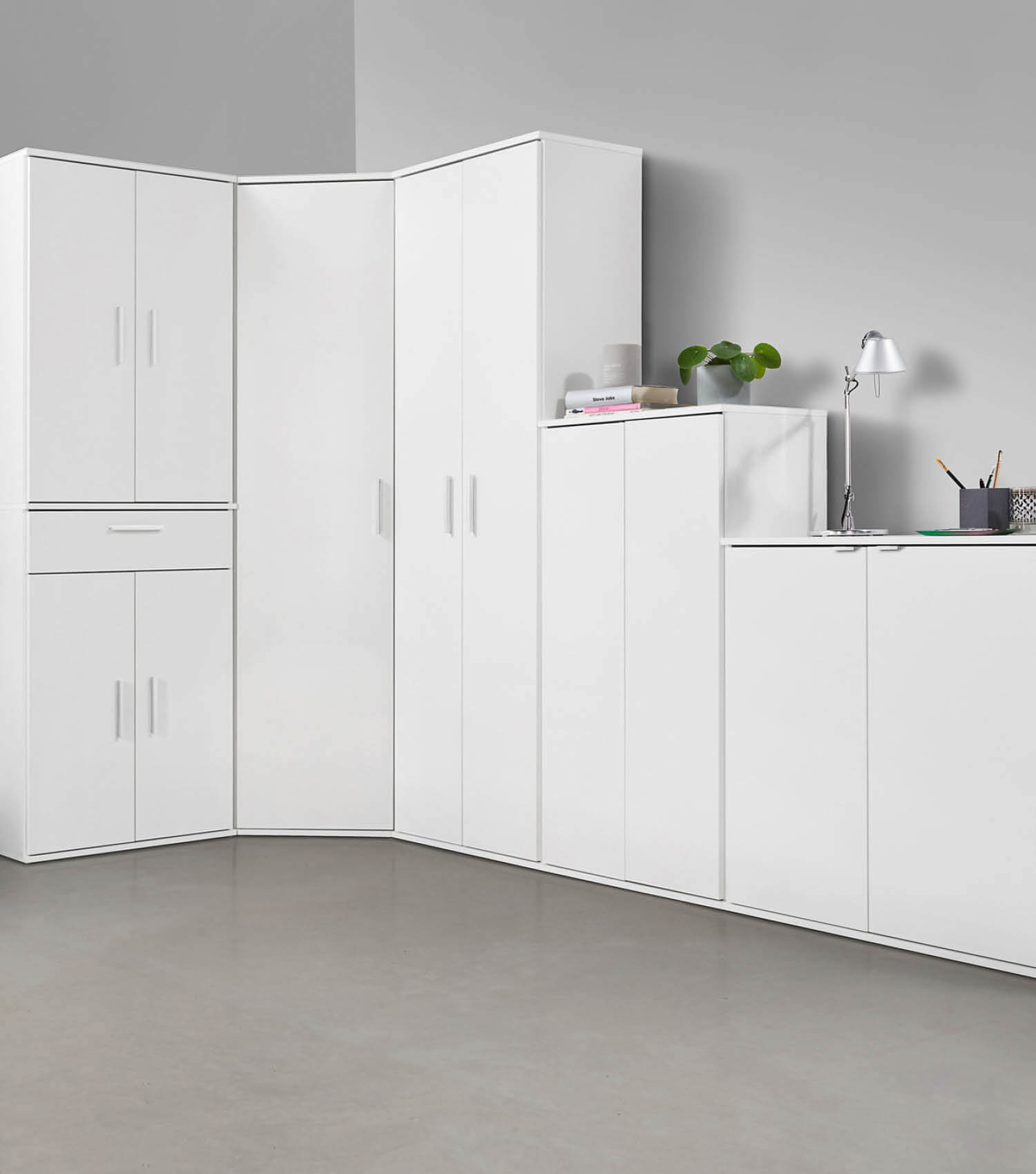 Mehrzweckschrank Set Schrankwand Büroschränke Mehrzweckschränke#sku_WS1.2+1.3solo-w-set
