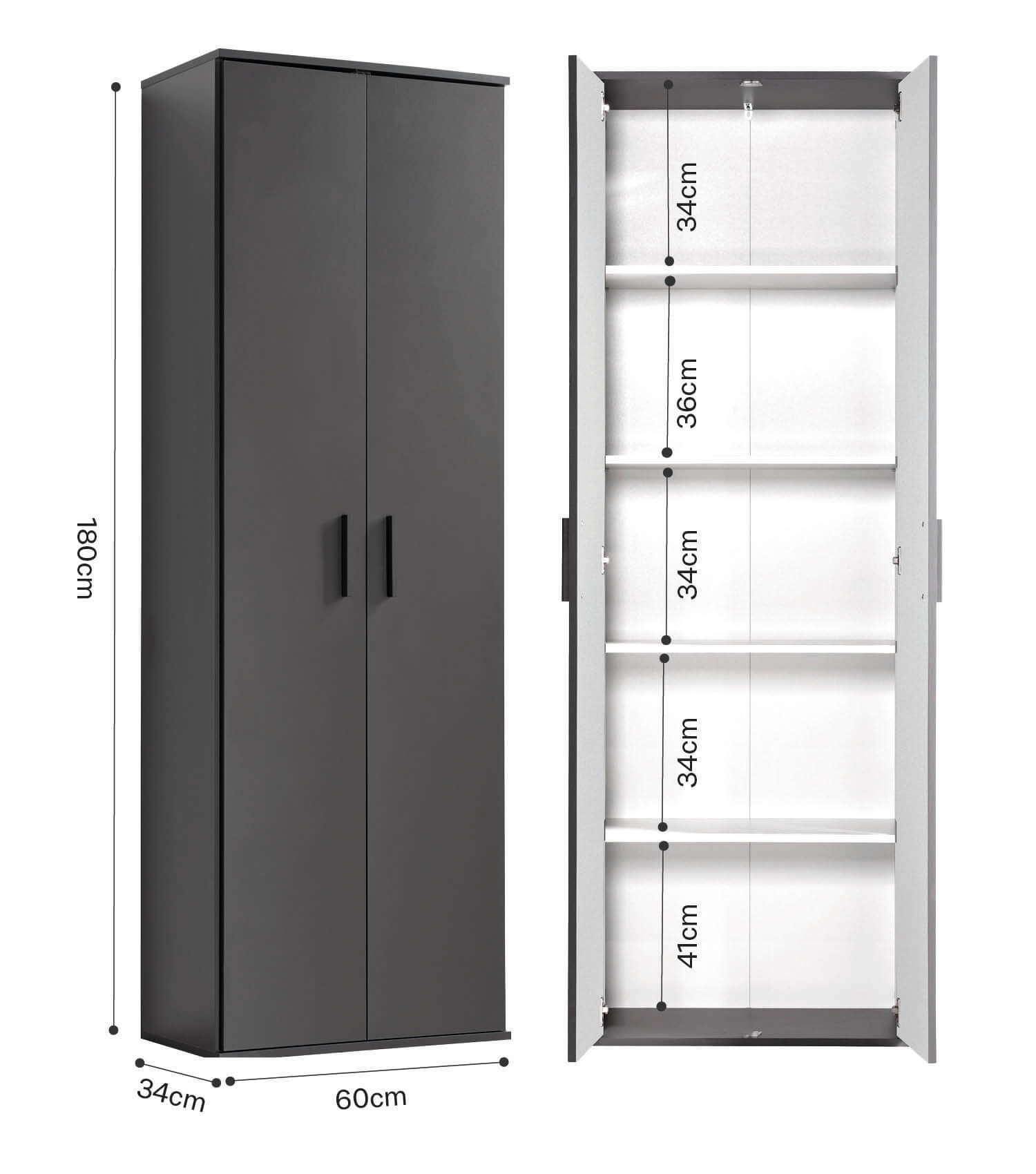 Mehrzweckschrank Aktenschrank Schuhschrank Allzweckschrank Flurschrank