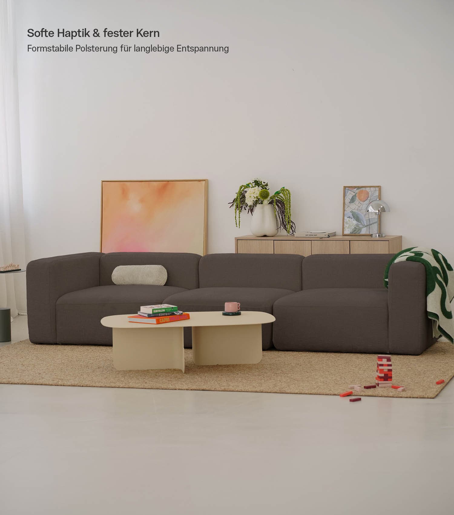 4-Sitzer Sofa 'Cubo' Sofa Bigsofa Cord Sofa 4-Sitzer Modulsofa 'Cubo'