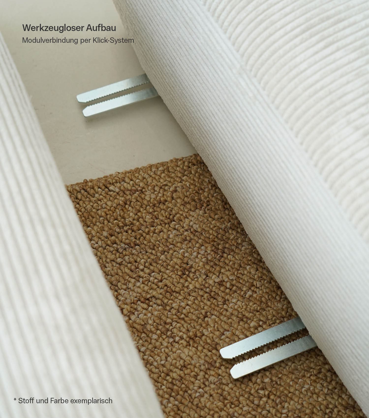 4-Sitzer Sofa 'Cubo' Sofa Bigsofa Cord Sofa 4-Sitzer Modulsofa 'Cubo'