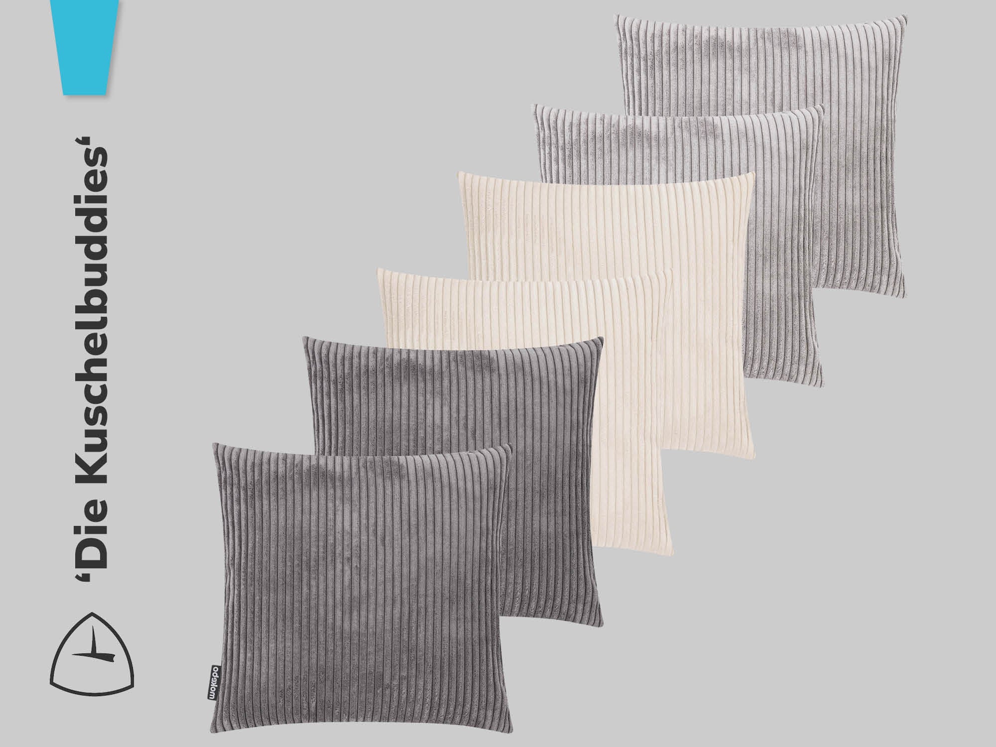 Kissenset in verschiedenen Farben