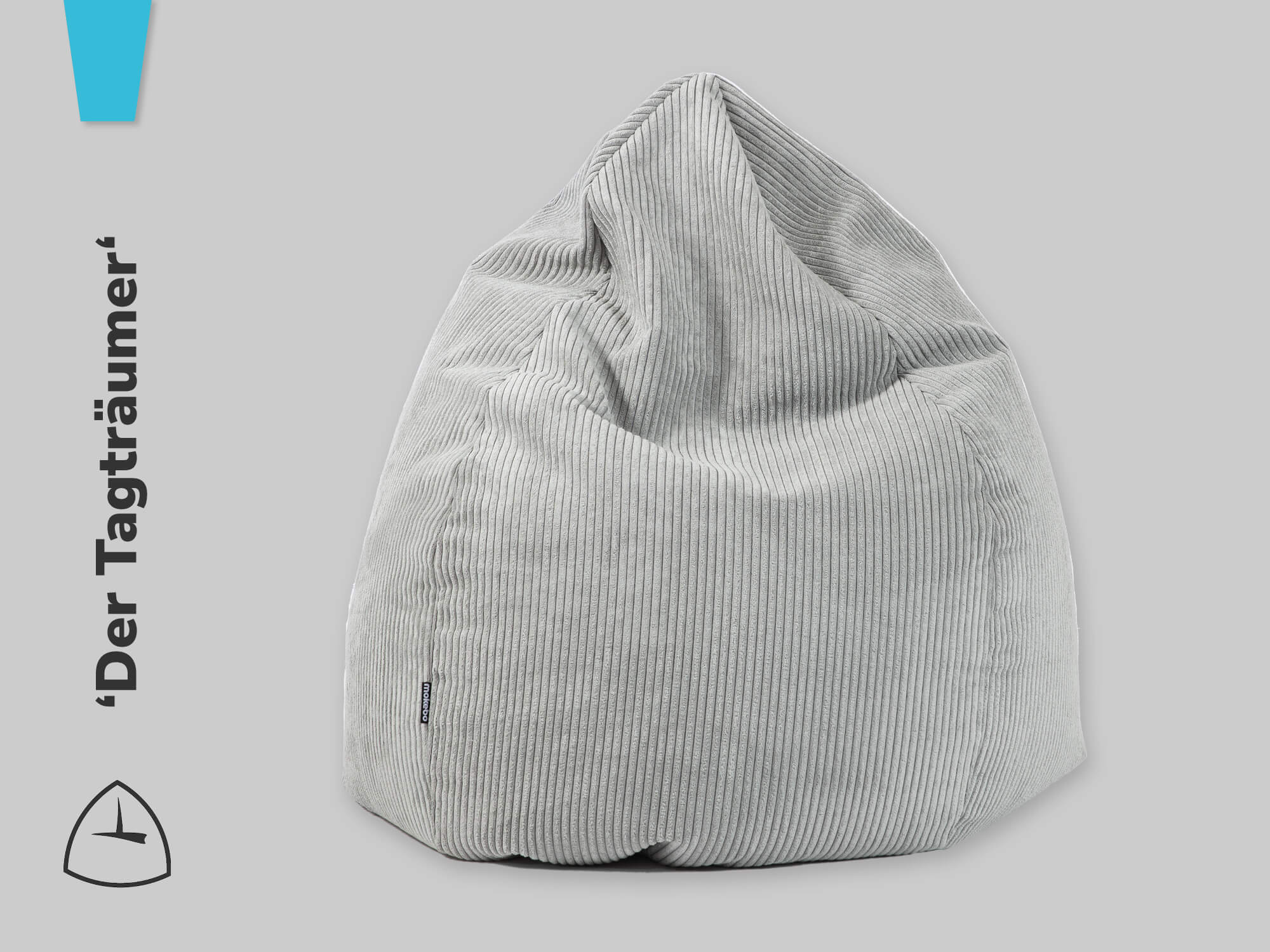 Der kuschelige Kordstoff ist voll im Trend und macht Pouf und Sitzsack zum Hingucker