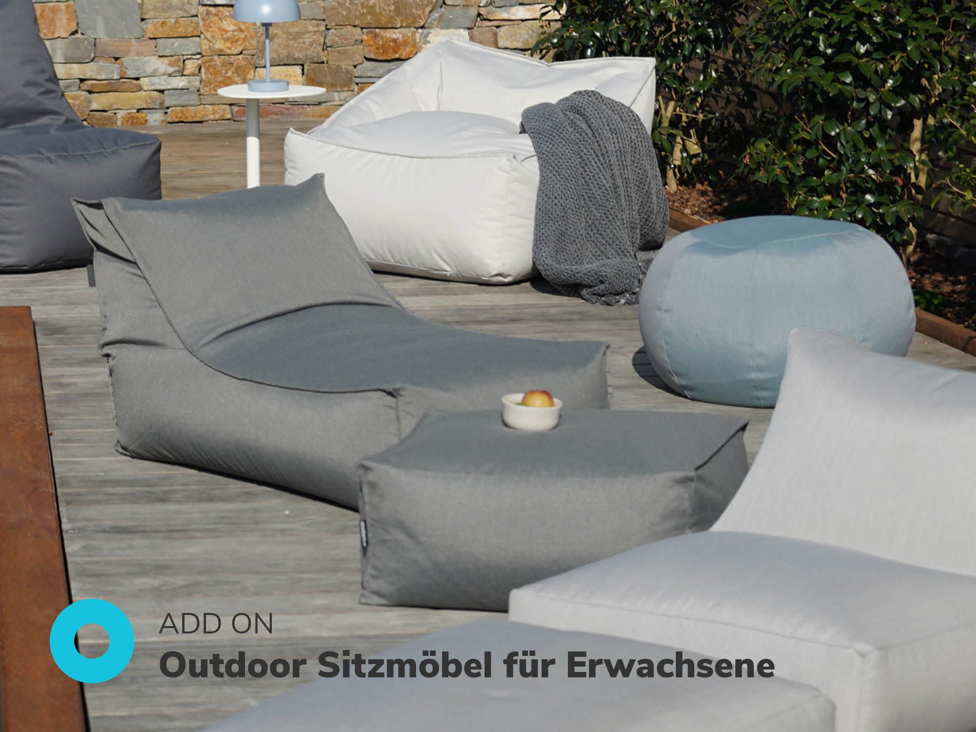 Outdoor Sitzsäcke und Poufs Sitzmöbel für Erwachsene