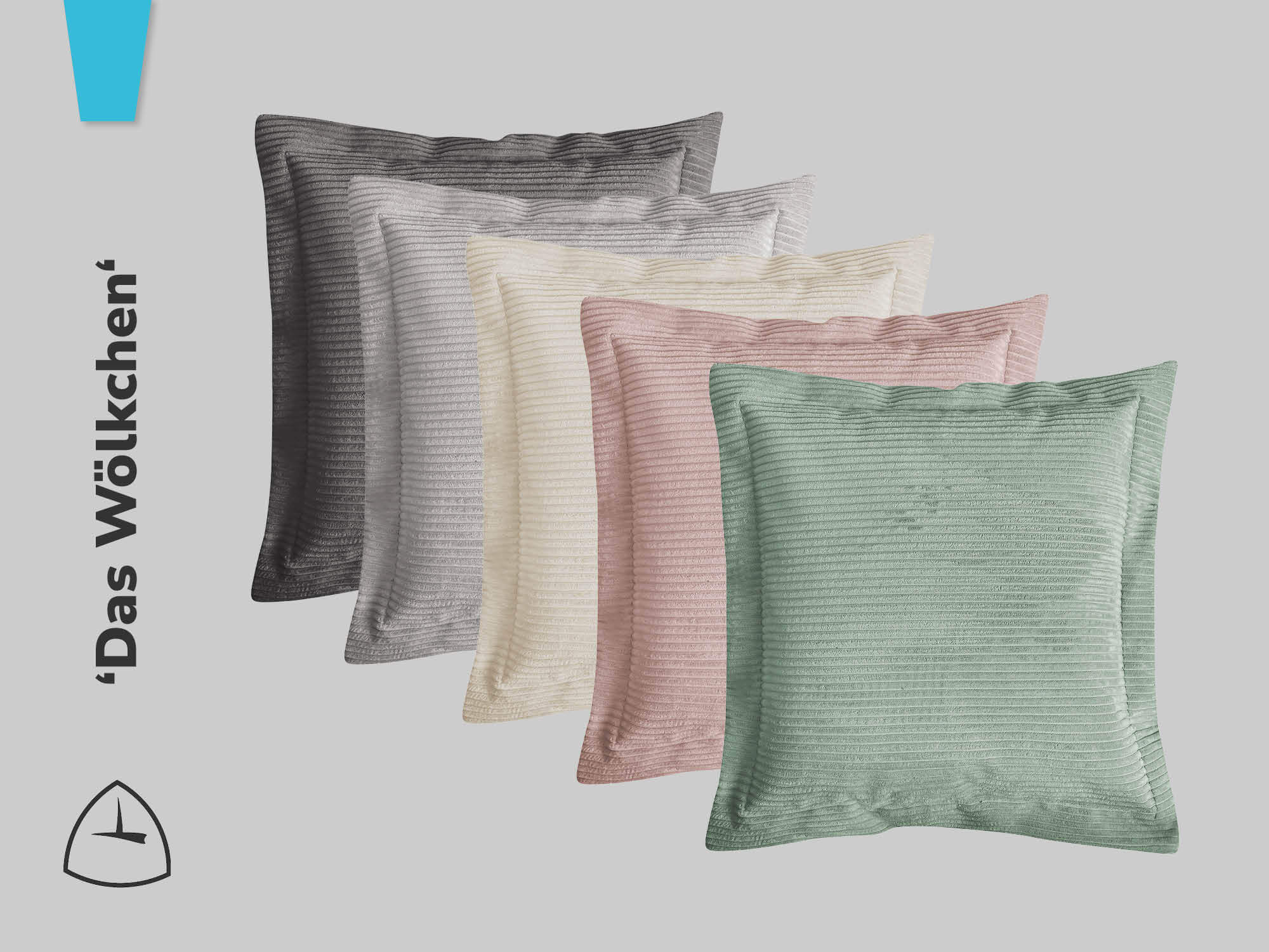 Entspannung pur mit dem mokebo Flatterkissen aus Cordstoff