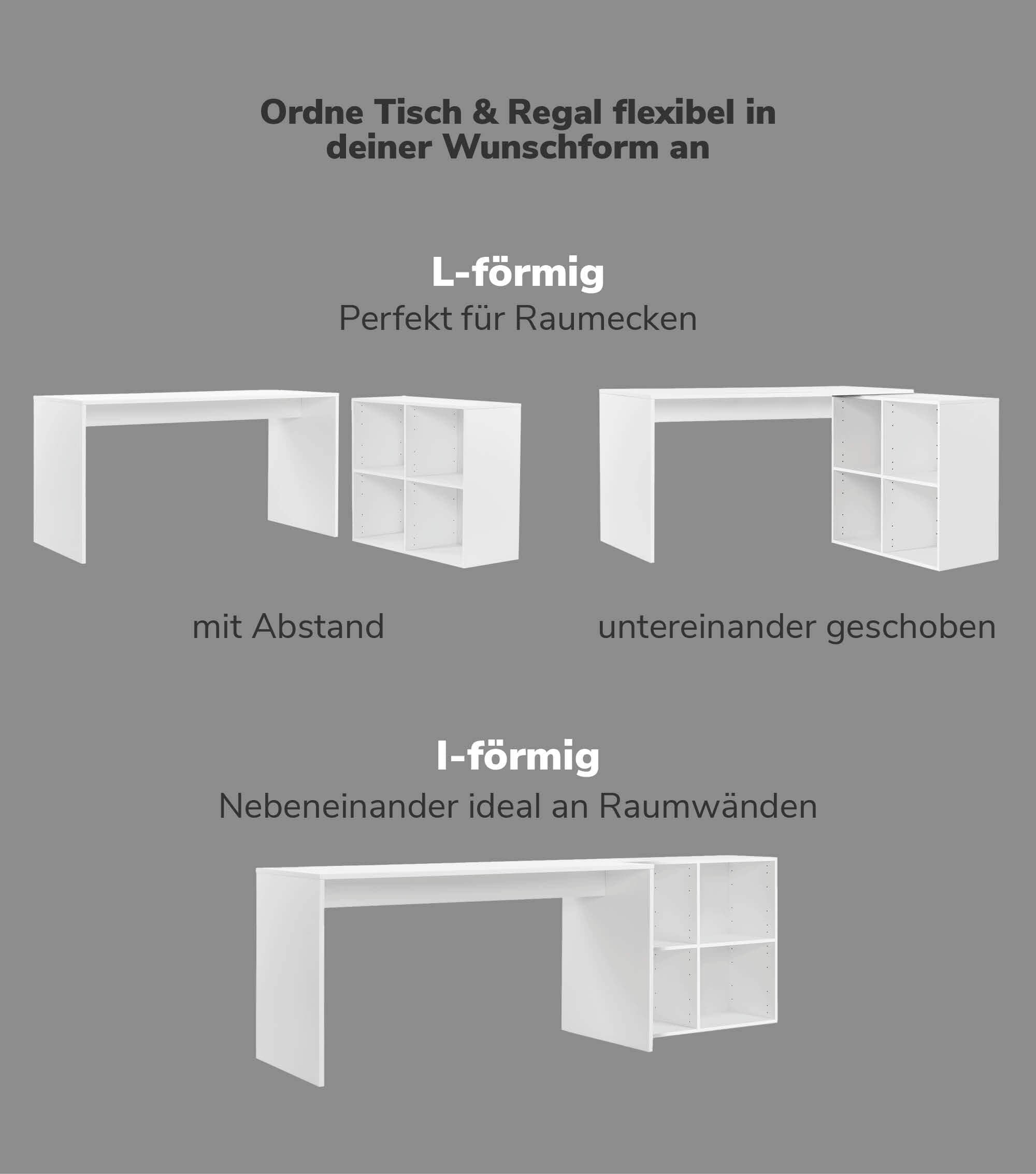 Schreibtisch Eckschreibtisch Computertisch Kinderschreibtisch PC Tisch