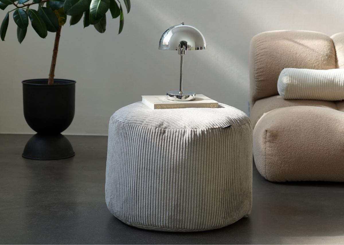 Cord Poufs für's Wohnzimmer