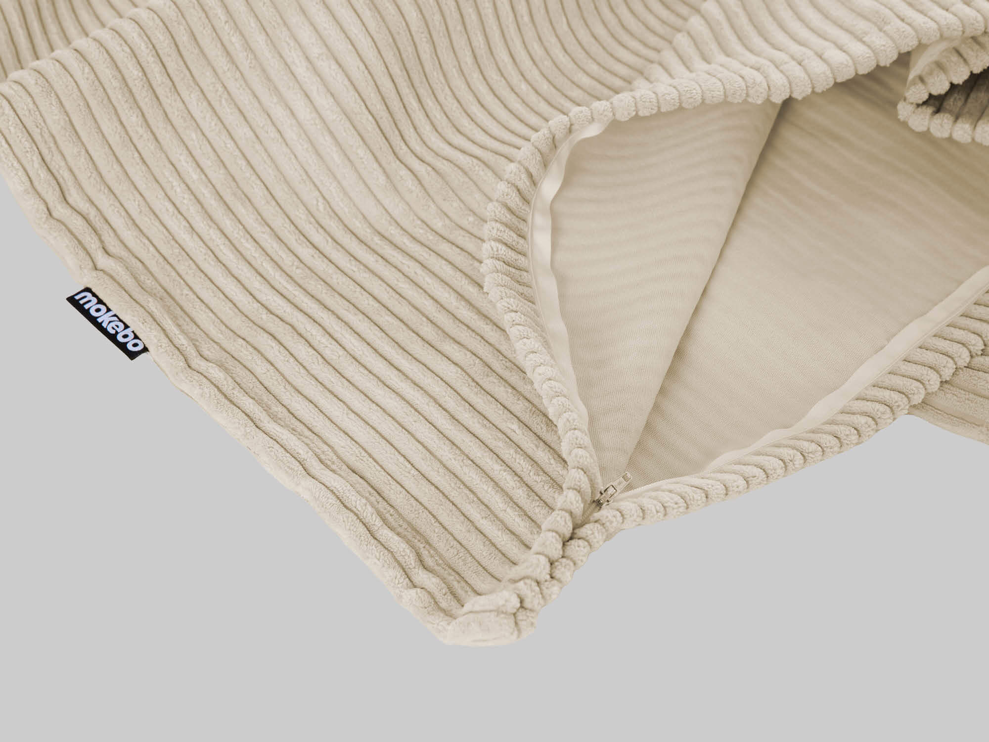 Sitzsack Stoffbezug aus kuscheligem Cordstoff in drei Farben