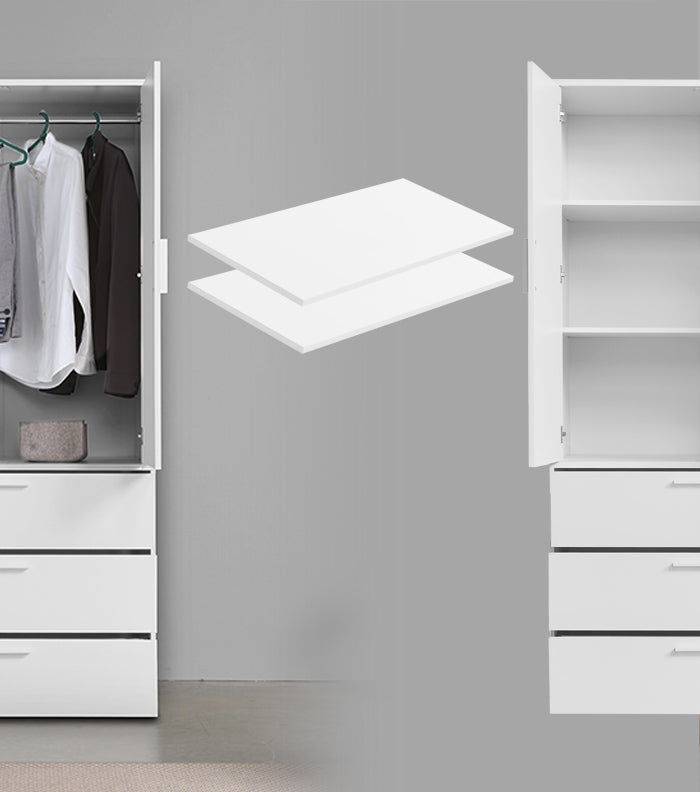 Weitere Fächer schaffen mit zusätzlichen Einlegeböden für deinen Kleiderschrank