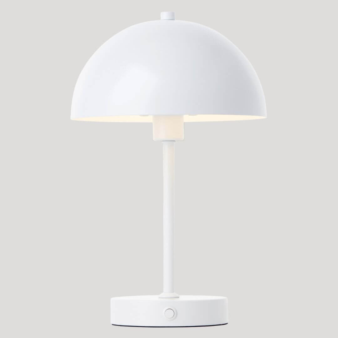 weiße Kabellose LED Tischlampe