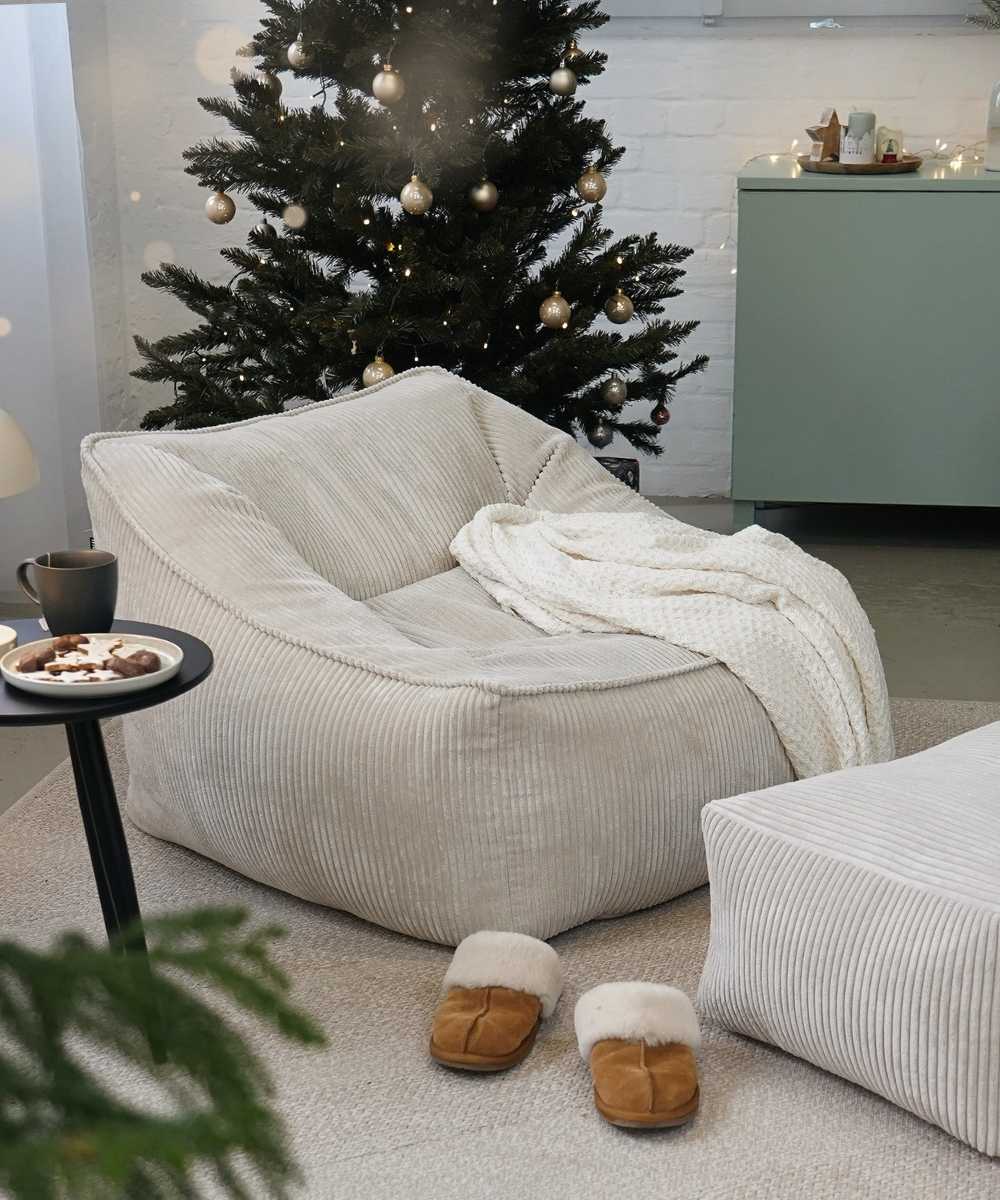 Gemütliche Cord Sitzsäcke für den Winter