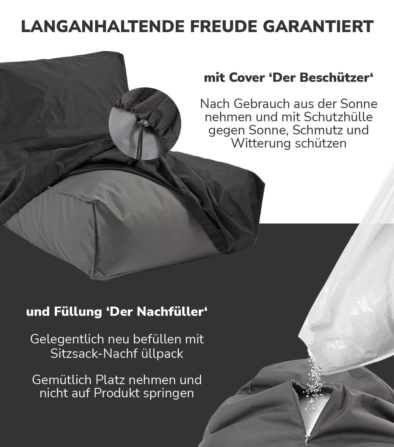 Sitzsack Bodenkissen Relaxliege Bean Bag Liege Sitzbag Sitzkissen