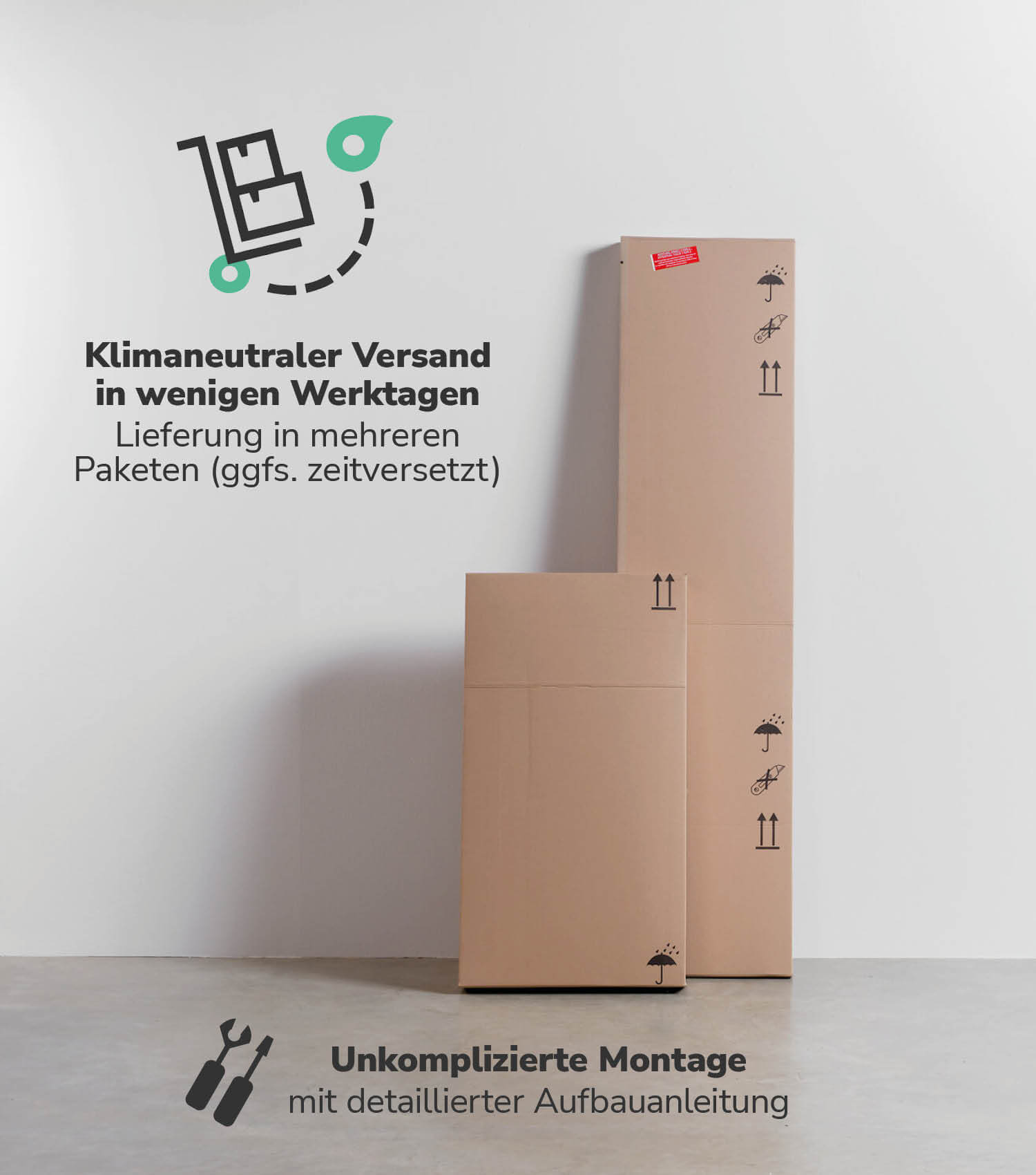 mokebo® 'Die Elegante' Kommode mit Schubladen in weiß & schwarz
