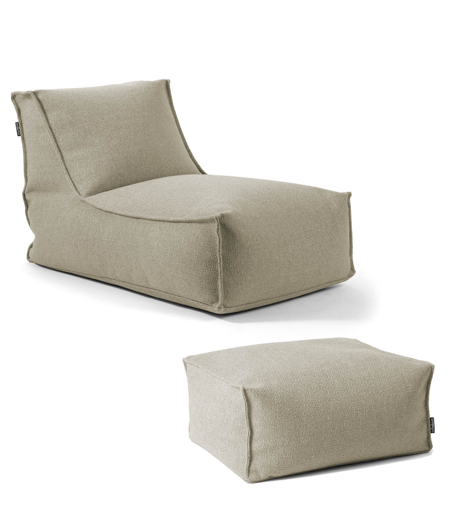 Sitzsack XXL + Pouf für Kinder & Erwachsene mit Füllung 'Der Sundowner'