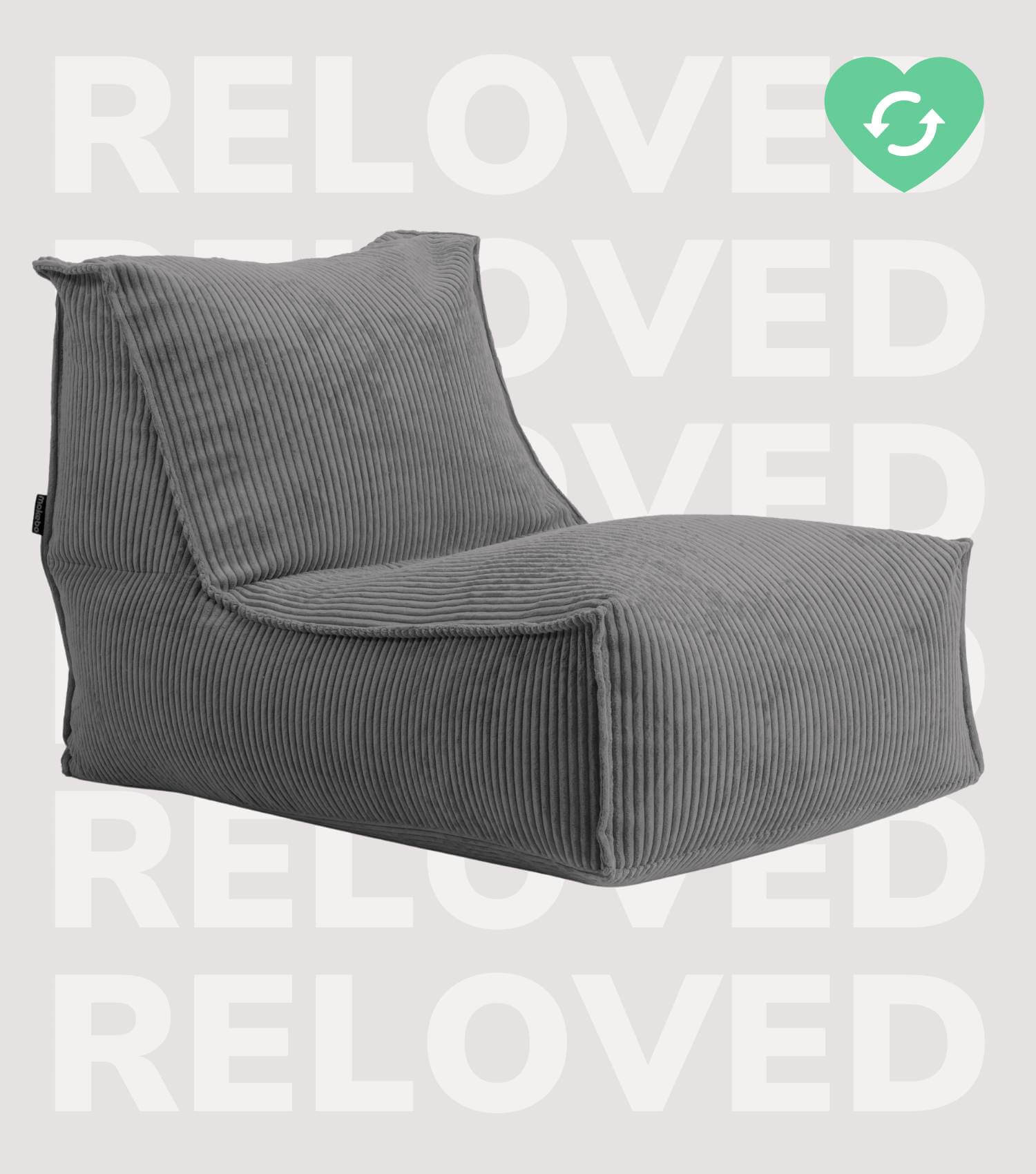 Sitzsack XXL + Pouf für Kinder & Erwachsene mit Füllung 'Der Gelassene'