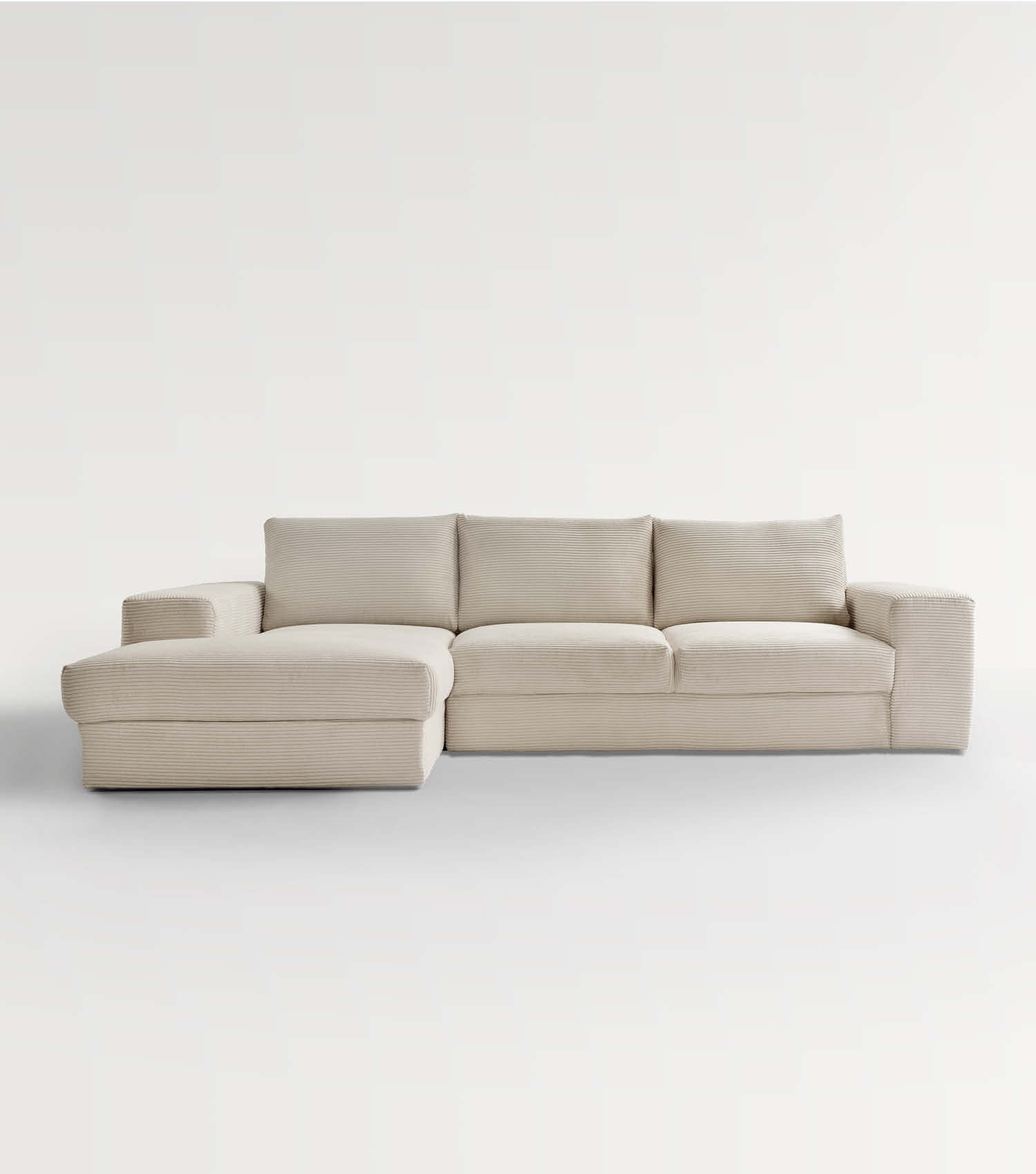 Cord Sofa Sofa Cord Ecksofa Cord Sofa beige Eckcouch 3-Sitzer Sofa