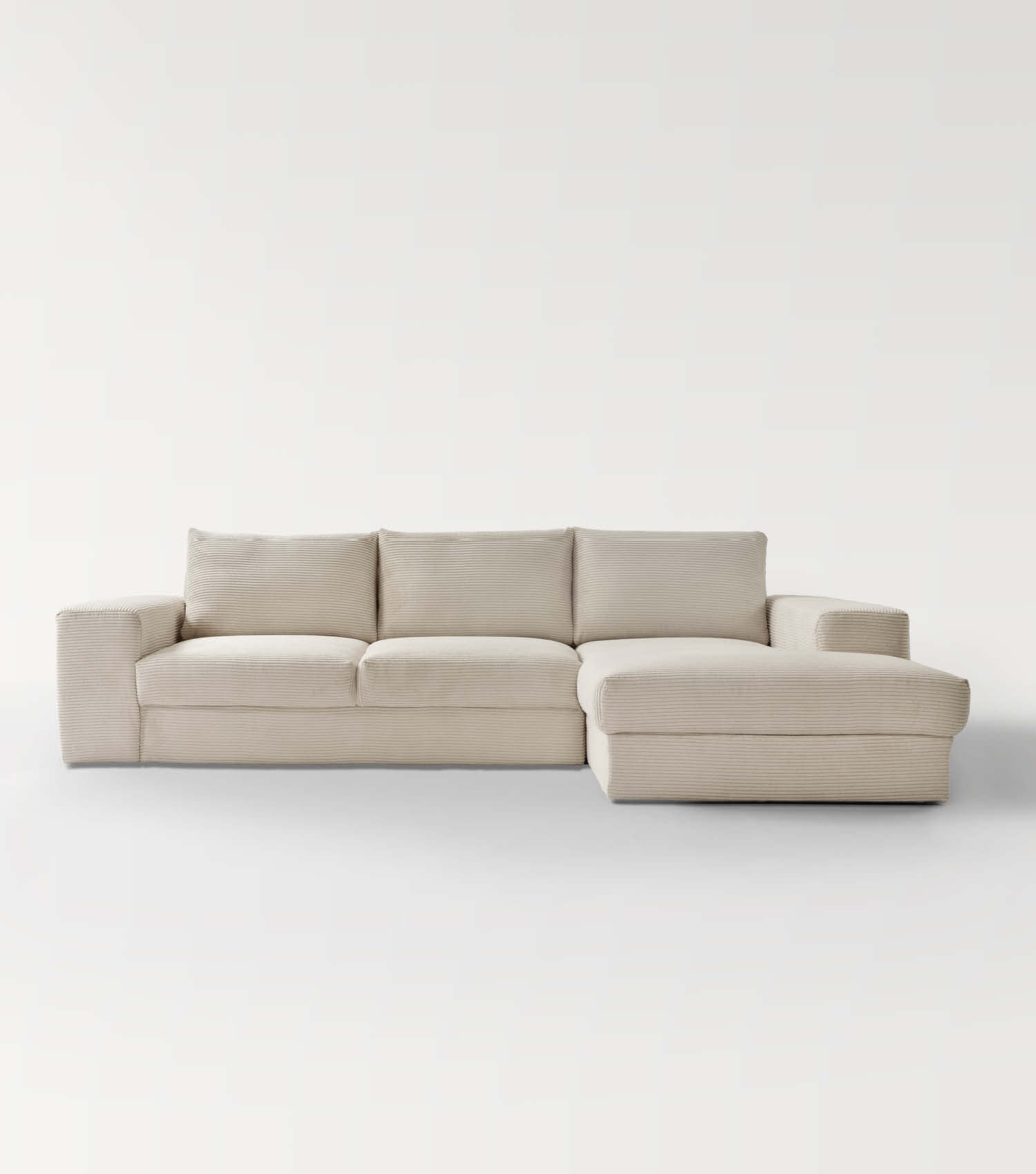 Cord Sofa Sofa Cord Ecksofa Cord Sofa beige Eckcouch 3-Sitzer Sofa