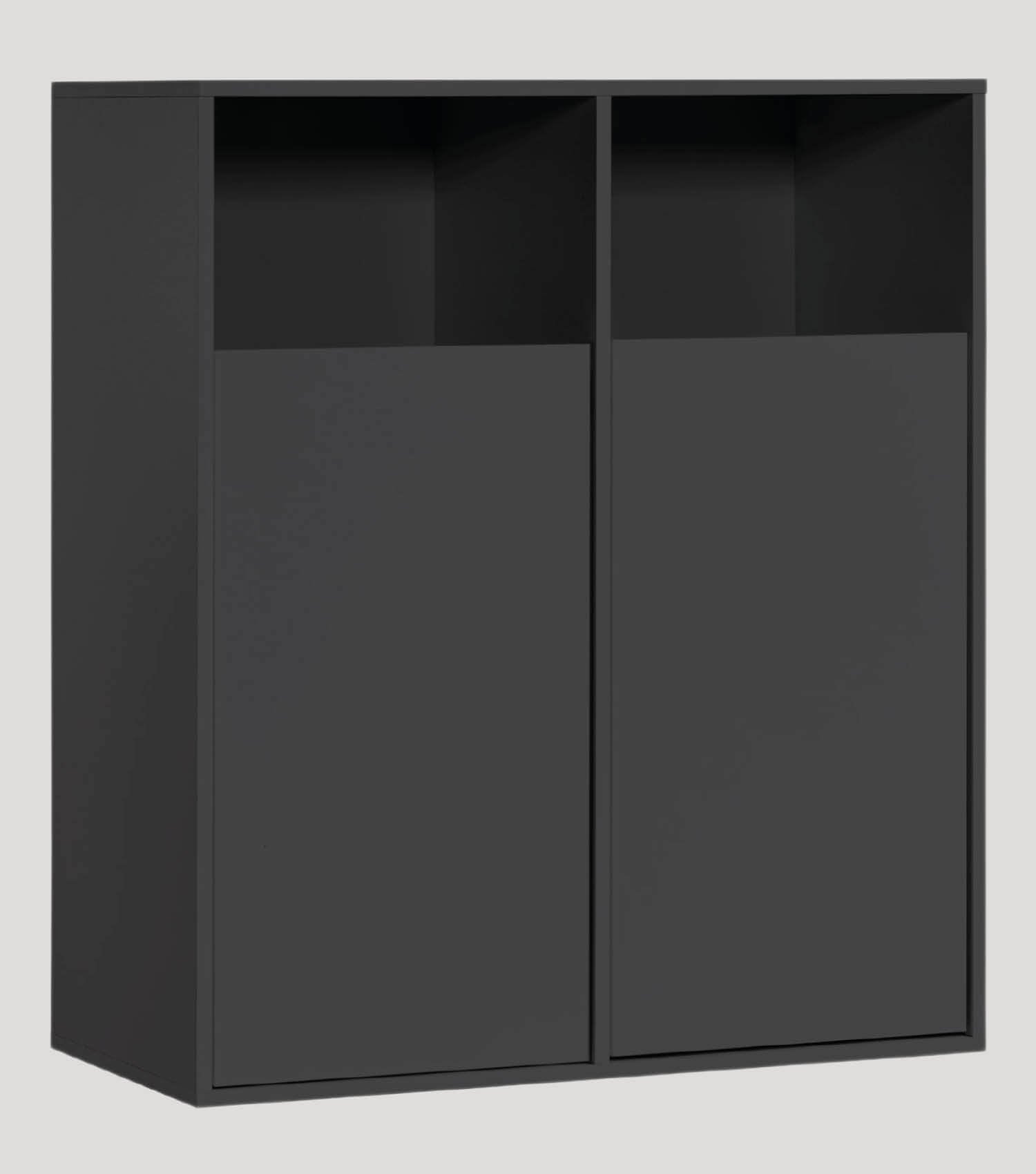 Wäscheschrank Wäschesammler Wäschekorb Holz Wäschetrenner Wäschebox