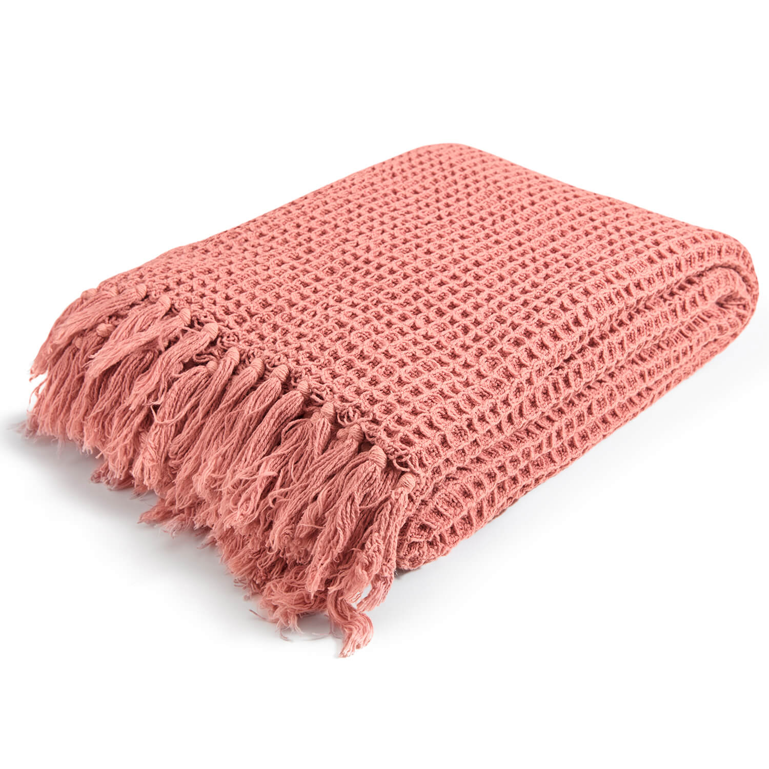 Decke ‘Die Hyggelige’ im Waffelpique Strickdecke & Tagesdecke