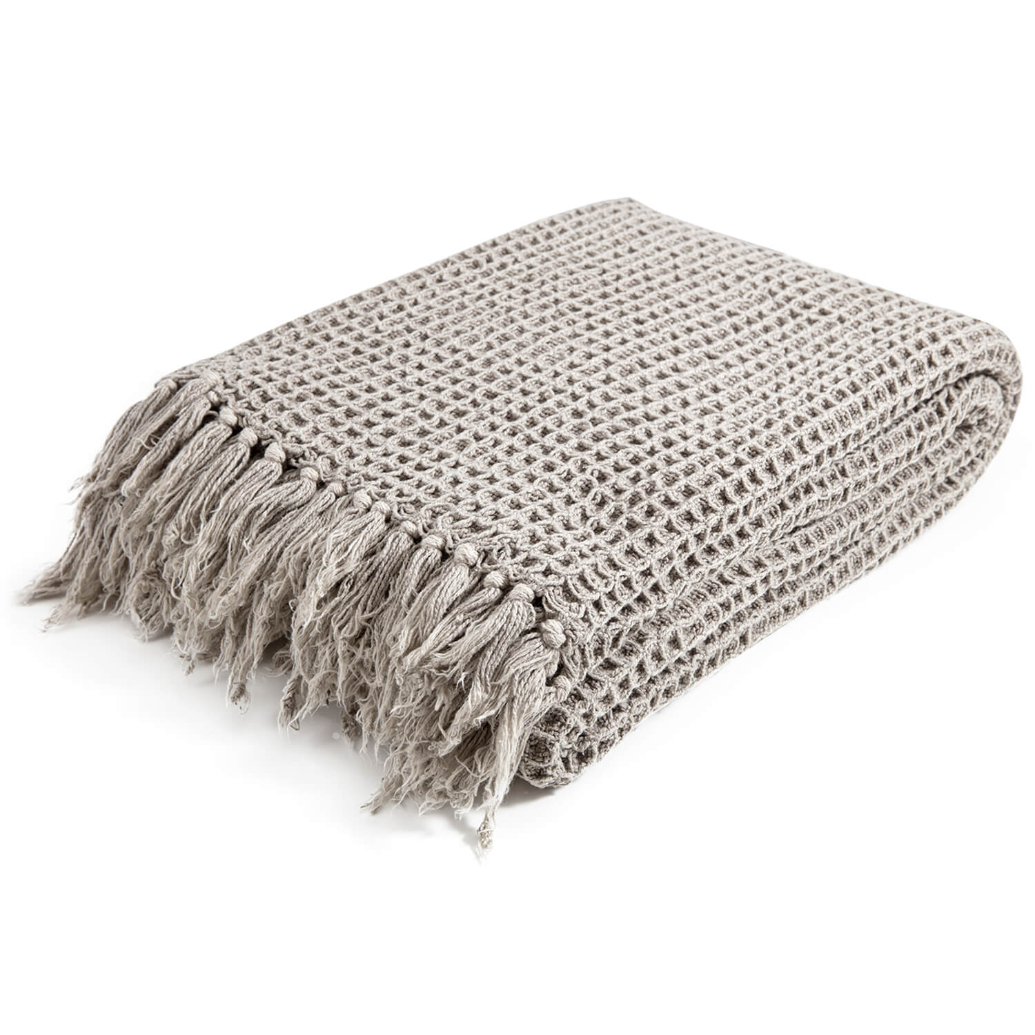 Decke ‘Die Hyggelige’ im Waffelpique Strickdecke & Tagesdecke