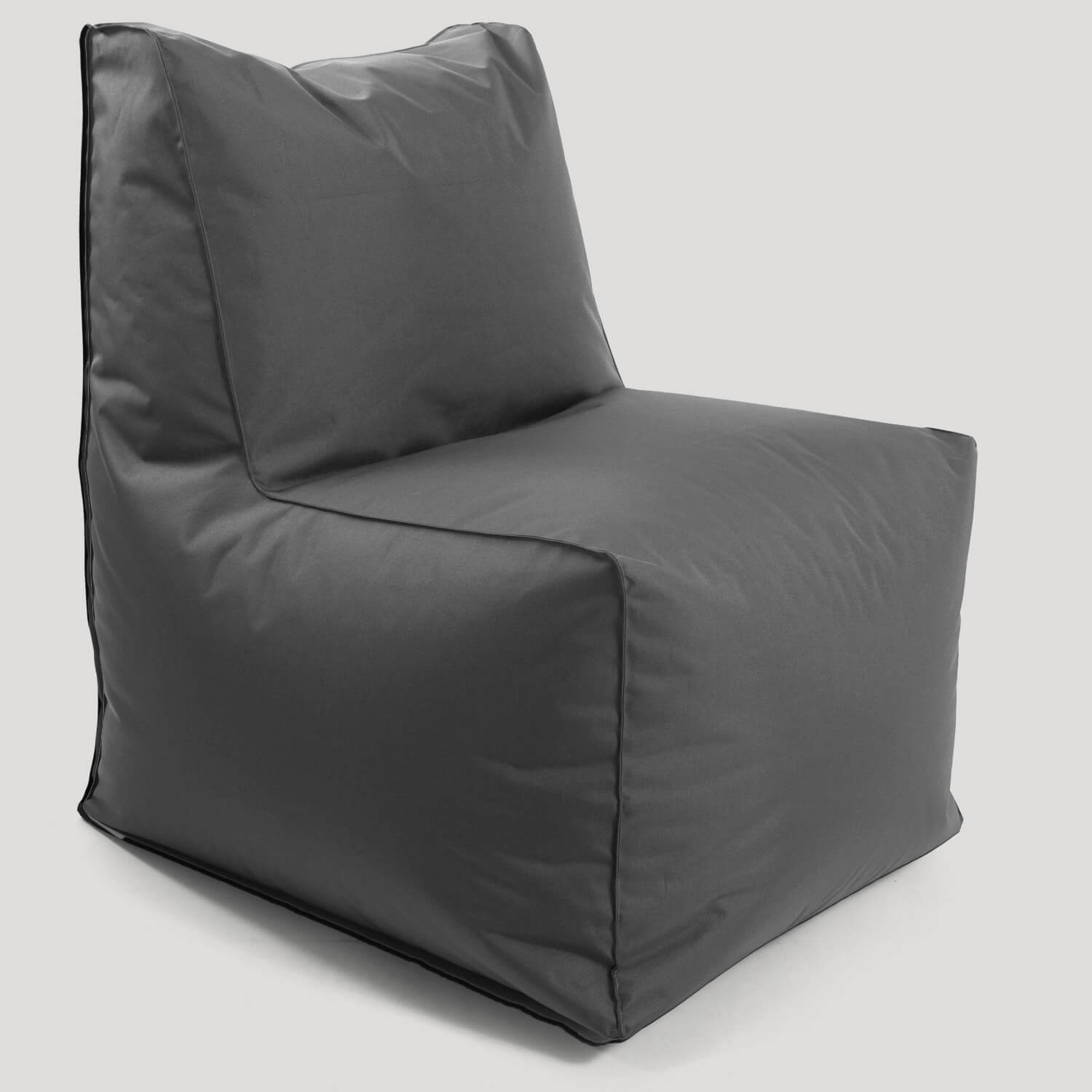 Sitzsack-Sessel Innovation 'Der Ruhepol' mit Hocker oder als Bean Bag #sku_BB1.1out-007anthrazit