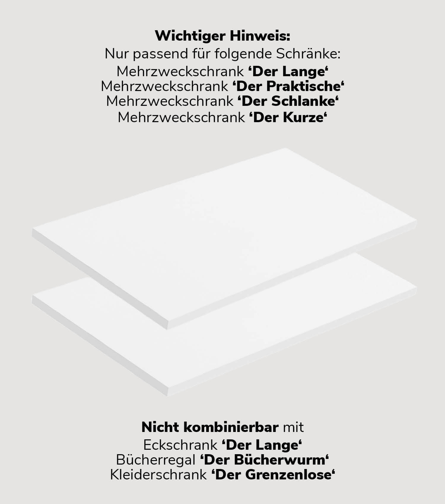 mokebo® 'Die Einleger' Einlegeböden für Mehrzweckschrank Aktenschrank