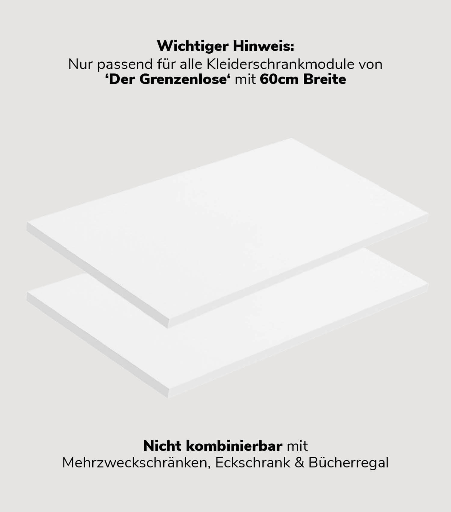 Einlegeböden Kleiderschrank Garderobenschrank Regalbretter Schrank