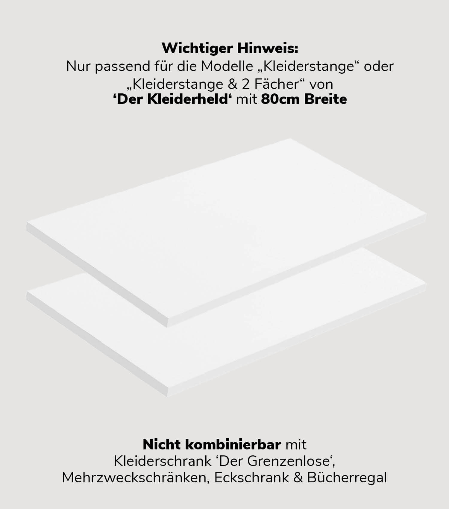 Einlegeböden Kleiderschrank Regalbretter Schrank Garderobenschrank