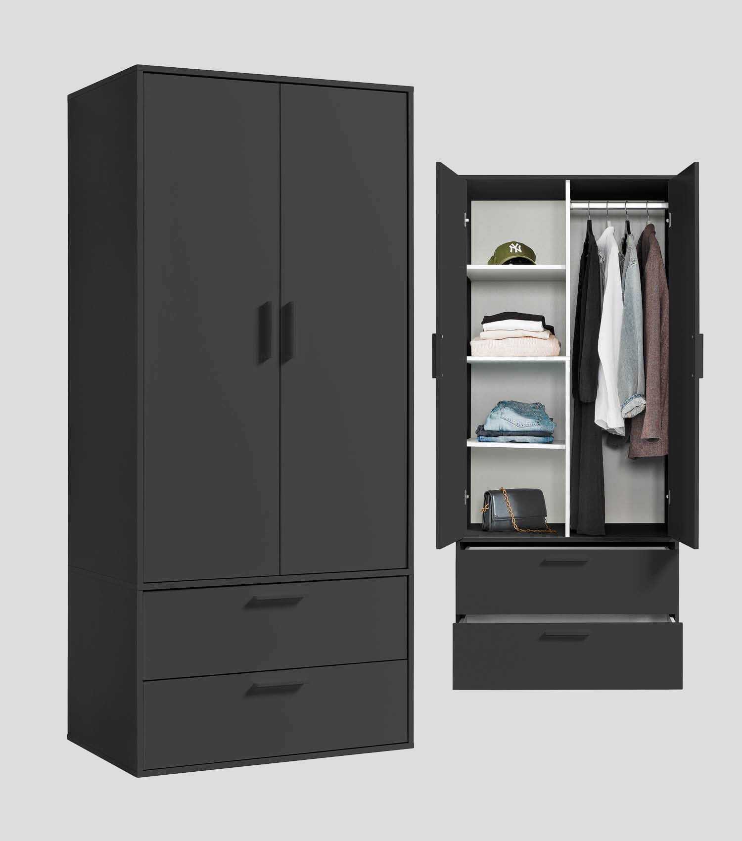 Kleiderschrank Kinderkleiderschrank Garderobenschrank Schlafzimmerschrank