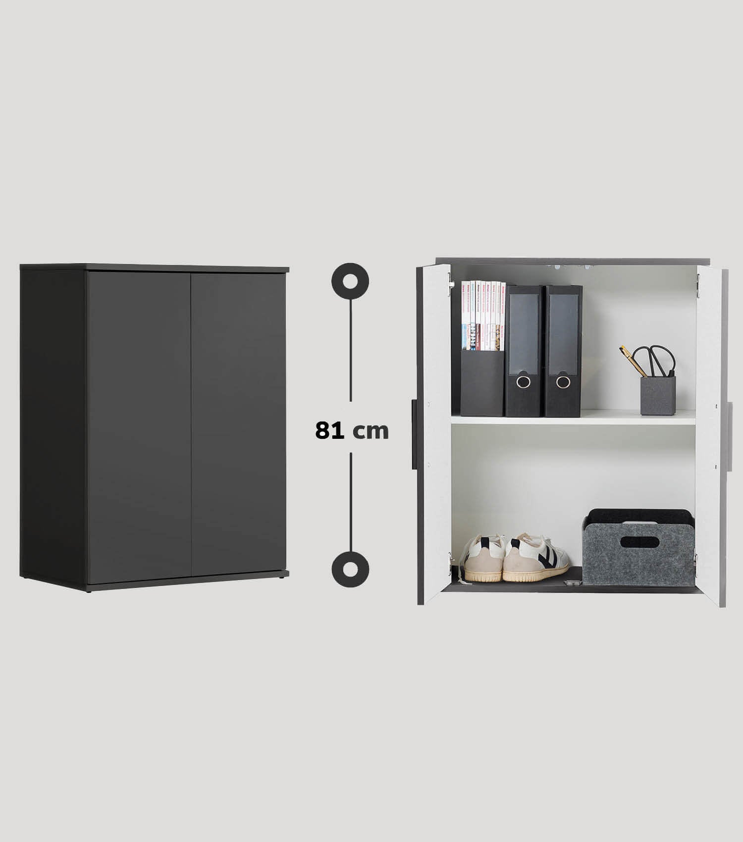 mokebo® 'Der Kurze' Mehrzweckschrank Aktenschrank Made in DE