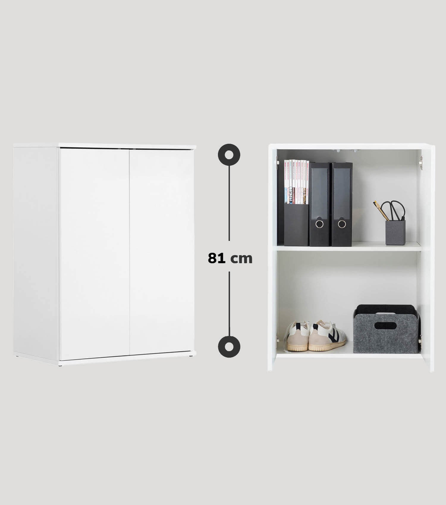 mokebo® 'Der Kurze' Mehrzweckschrank Aktenschrank Made in DE