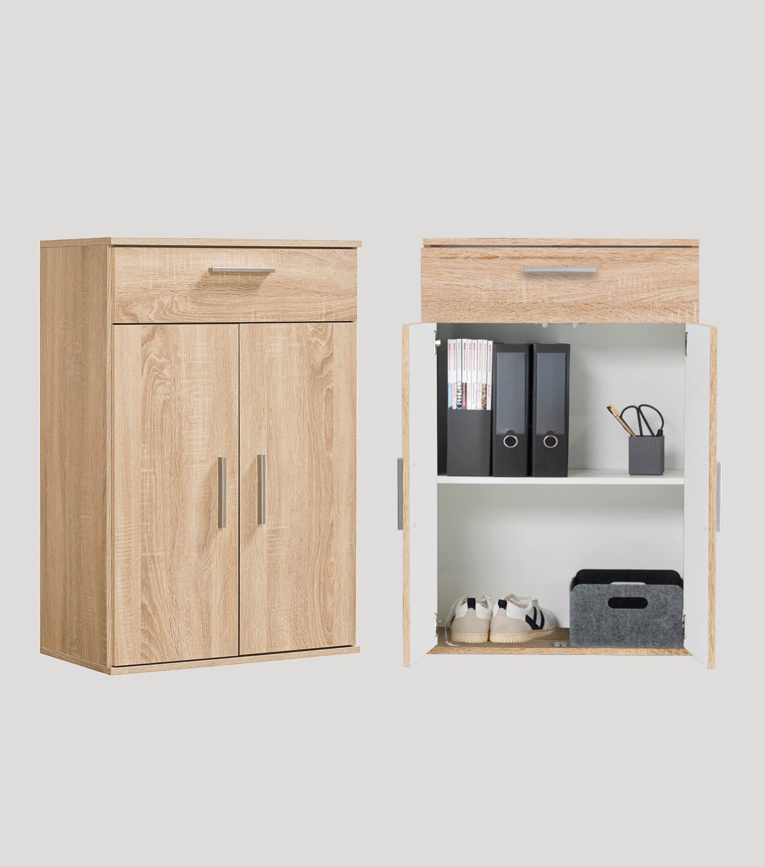 Mehrzweckschrank + Schubladen 'Der Praktische' Aktenschrank Schuhschrank