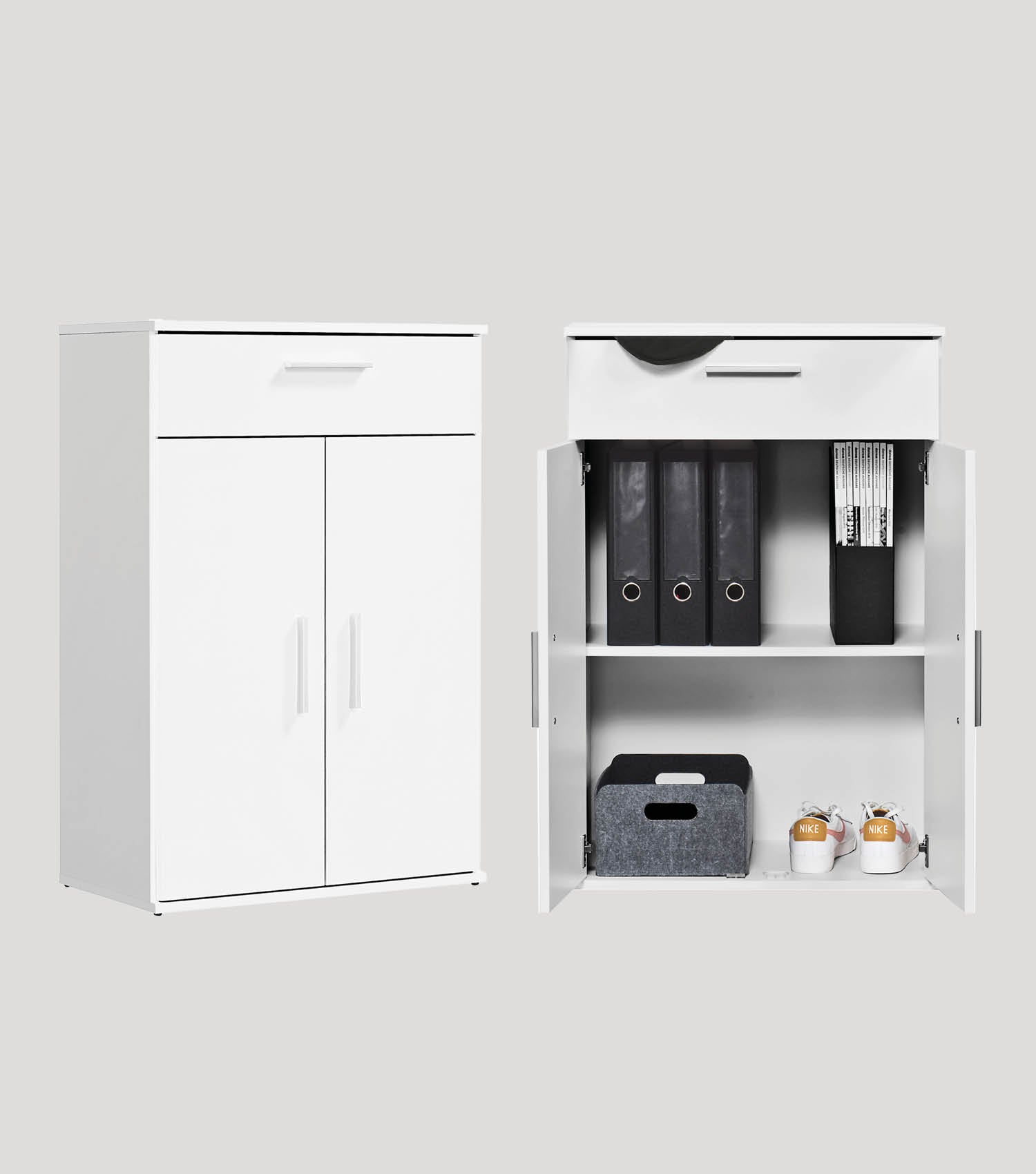 Mehrzweckschrank + Schubladen 'Der Praktische' Aktenschrank Schuhschrank