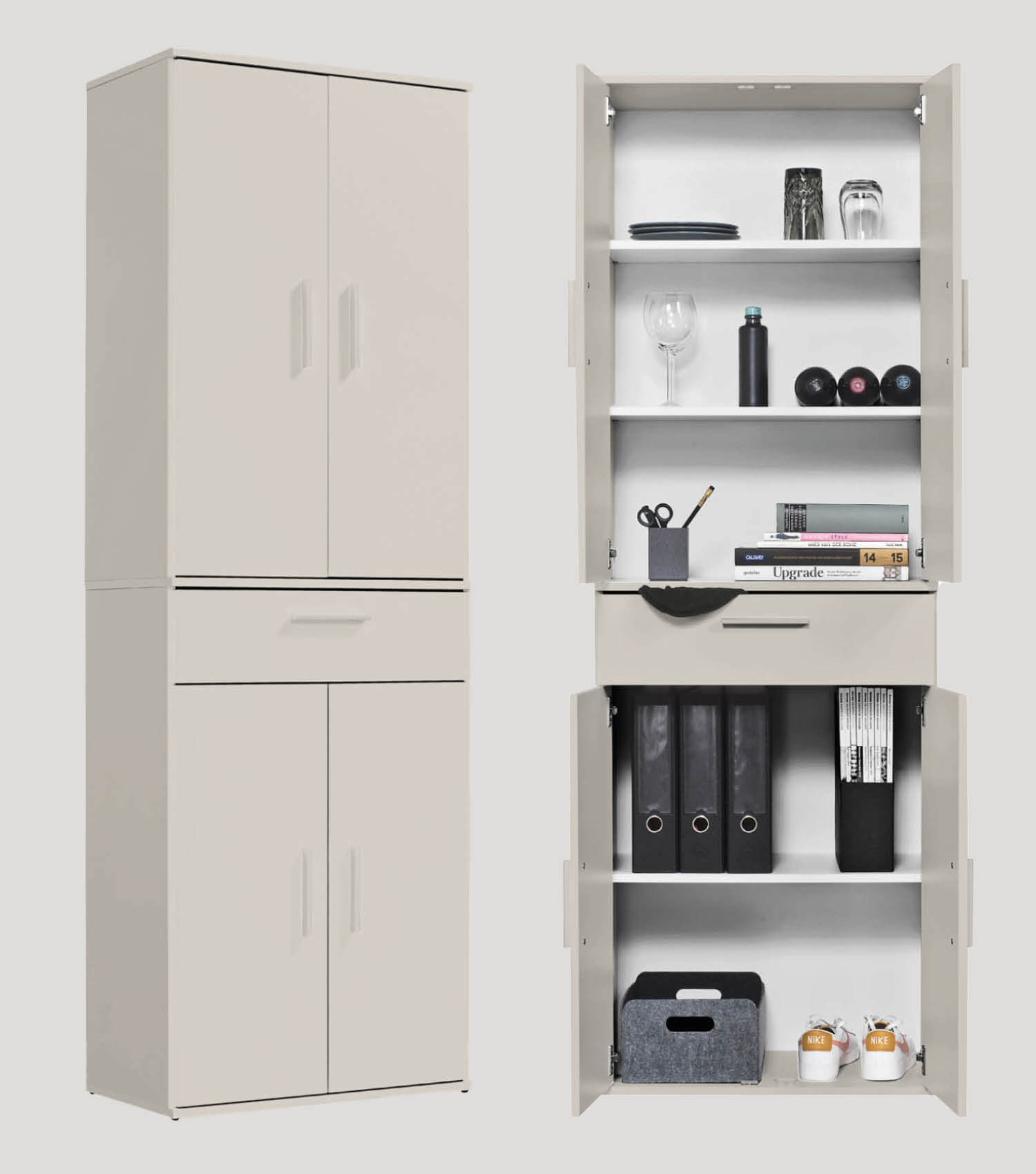 Mehrzweckschrank + Schubladen 'Der Praktische' Aktenschrank Schuhschrank