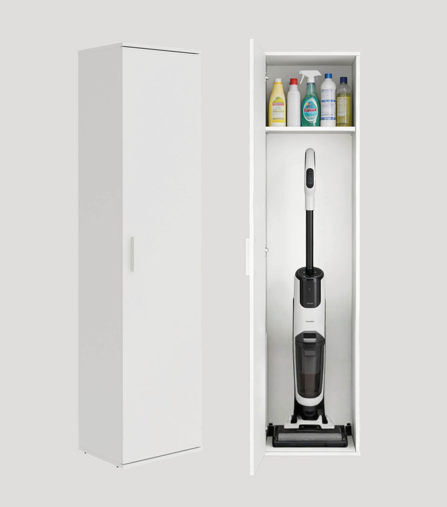 Besenschrank schmal Putzschrank Schrank Allzweckschrank Flurschrank Küchenschrank Mehrzweckschrank#sku_MS6.1-w