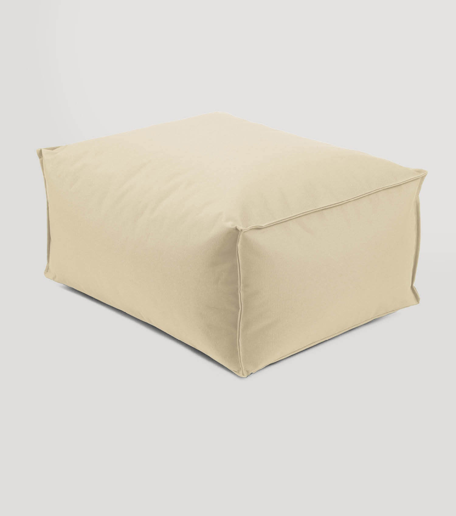 Outdoor Pouf Hocker Sitzkissen Bodenkissen 'Der Ruhepouf' Fußhocker eckig