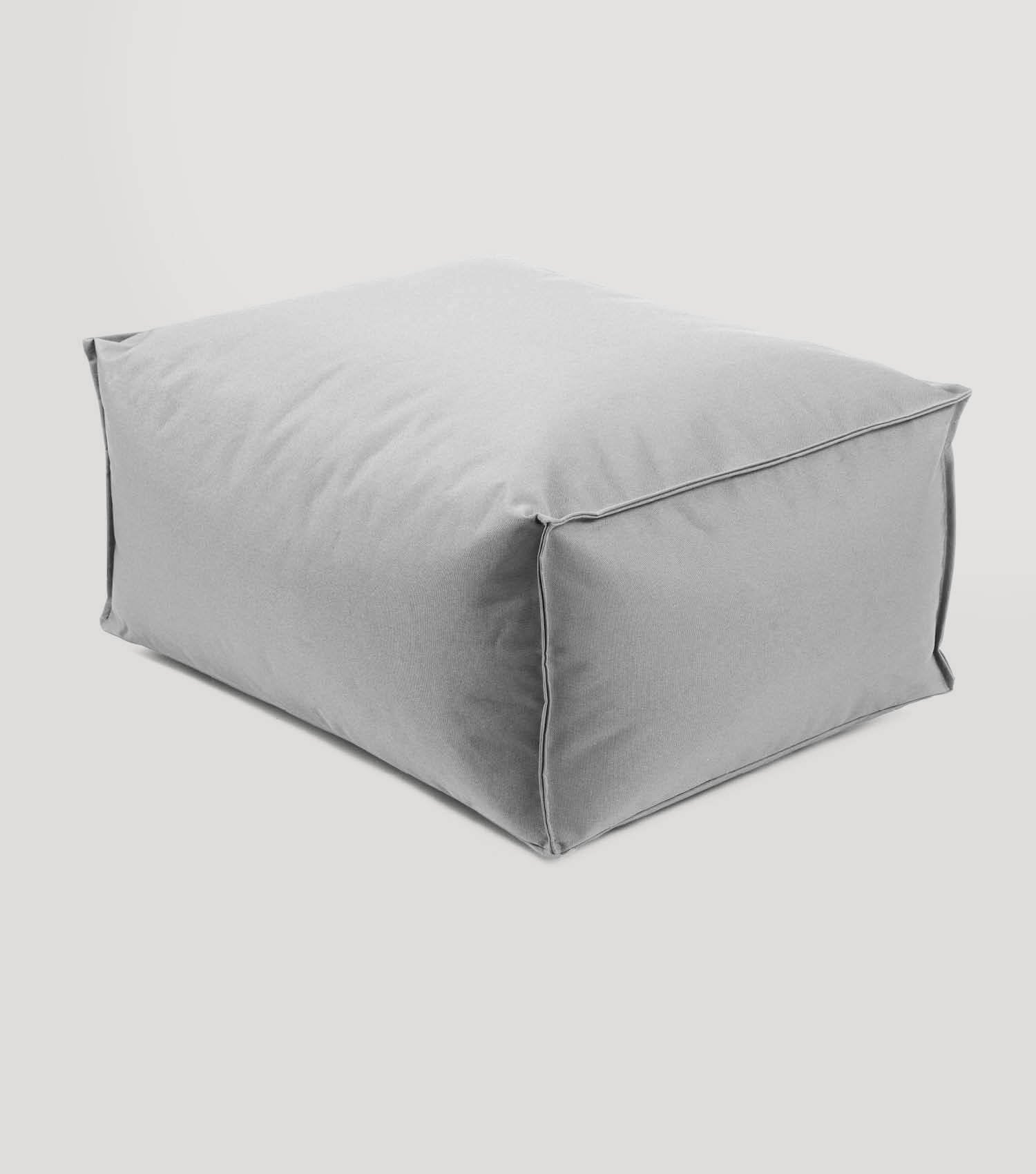 Outdoor Pouf Hocker Sitzkissen Bodenkissen 'Der Ruhepouf' Fußhocker eckig