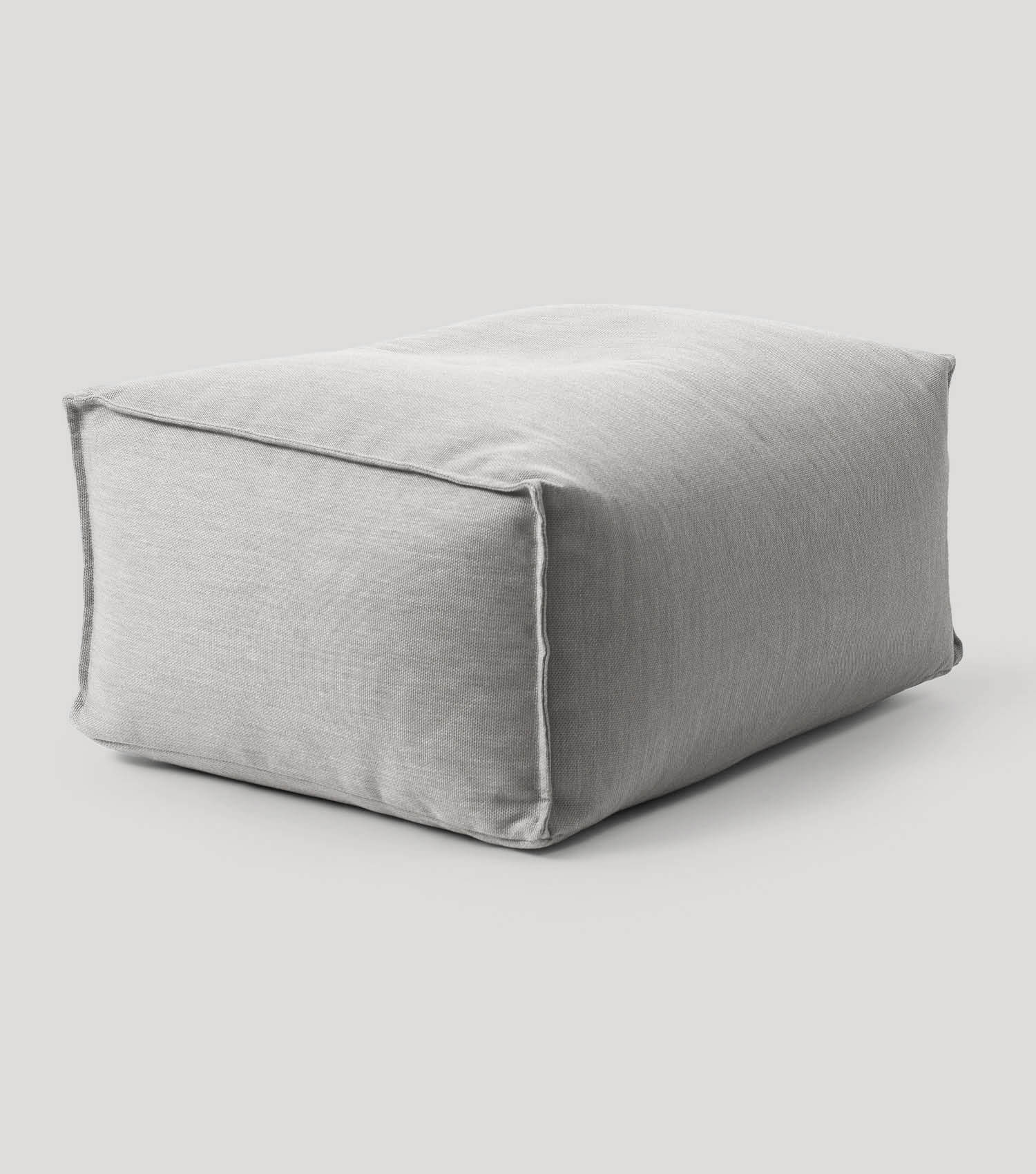 Outdoor Pouf Hocker Sitzkissen Bodenkissen 'Der Ruhepouf' Fußhocker eckig