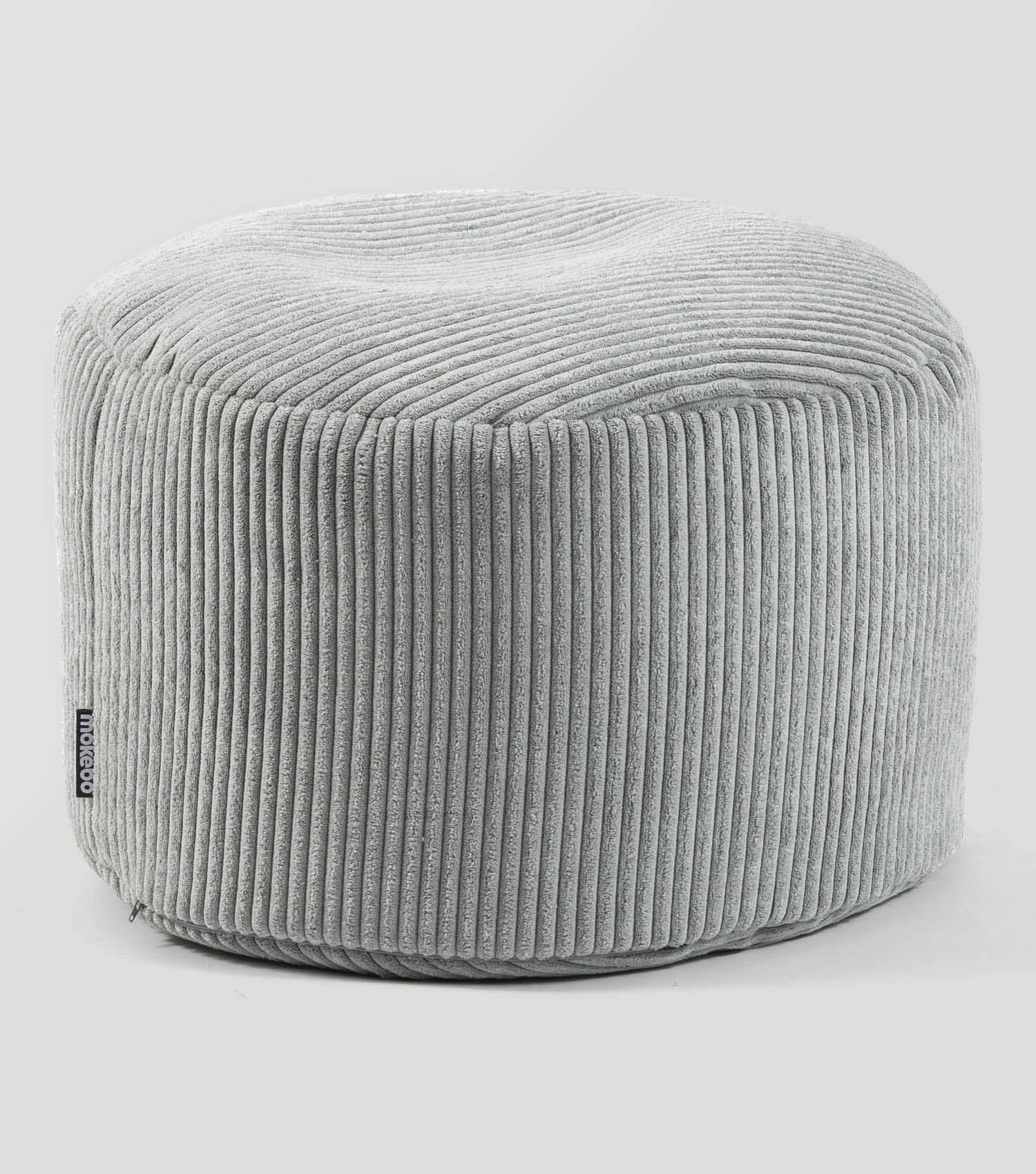 mokebo® 'Der faule Lenz' Indoor Pouf aus Cord runder Hocker 50x30cm