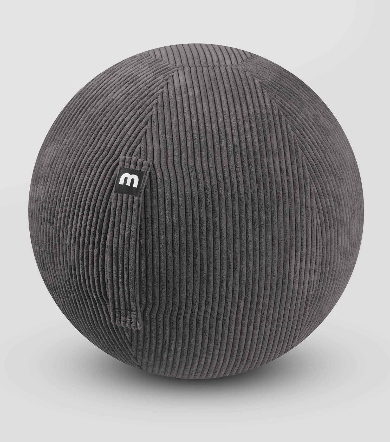 Stoff Sitzball ergonomisch 'Der Sportliche' Gymnastikball & Hocker Grau